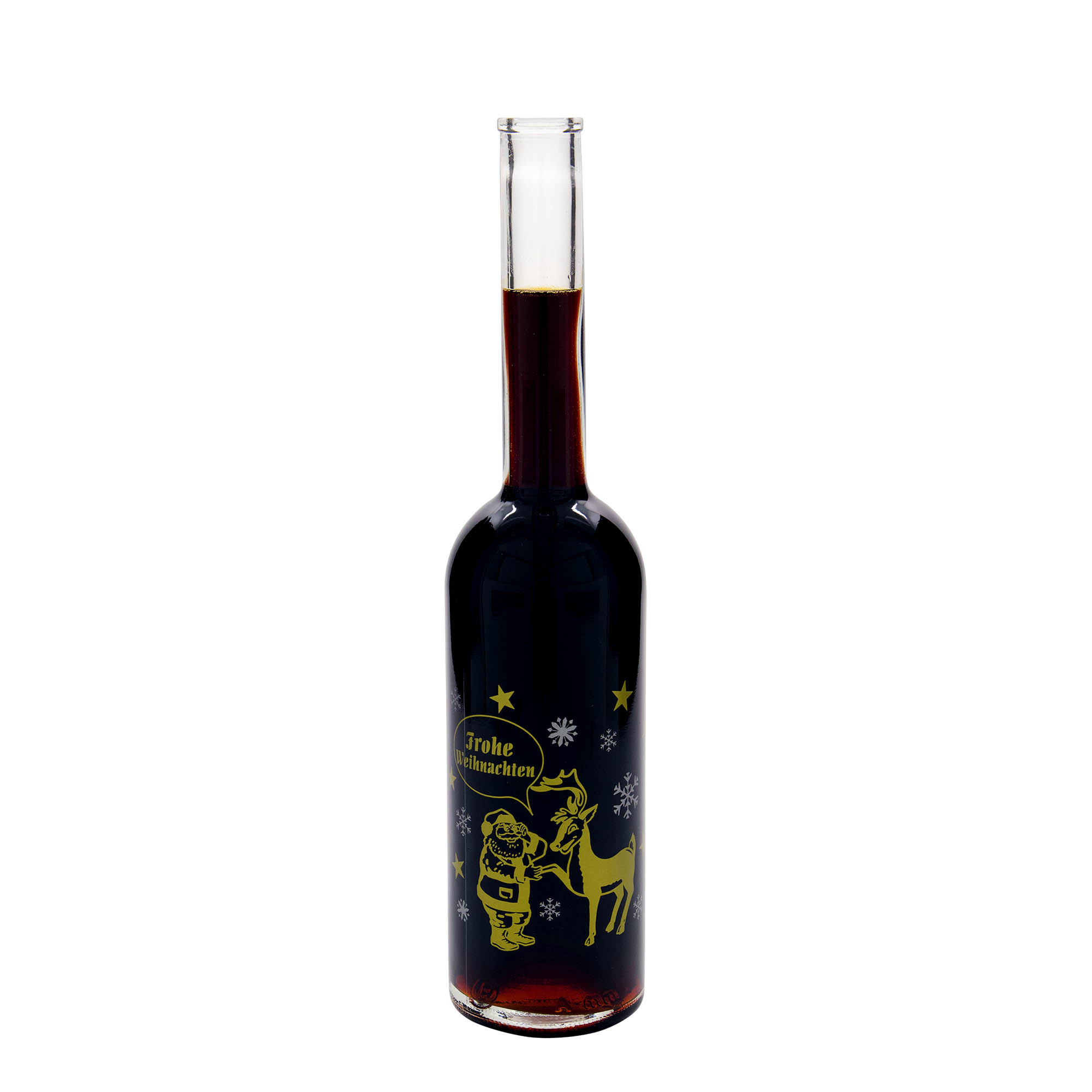 Sticlă de sticlă de 500 ml „Opera”, motiv: foc de artificii, gura: dop de plută