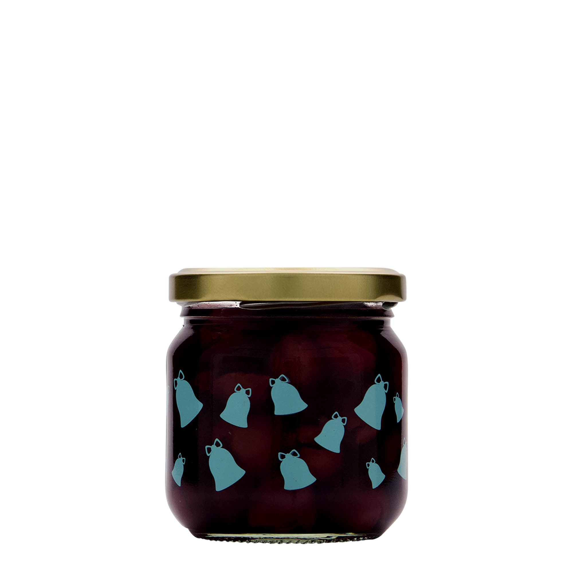 212 ml pahar rotund, motiv: clopoțel, gura: înfiletată (TO 66)