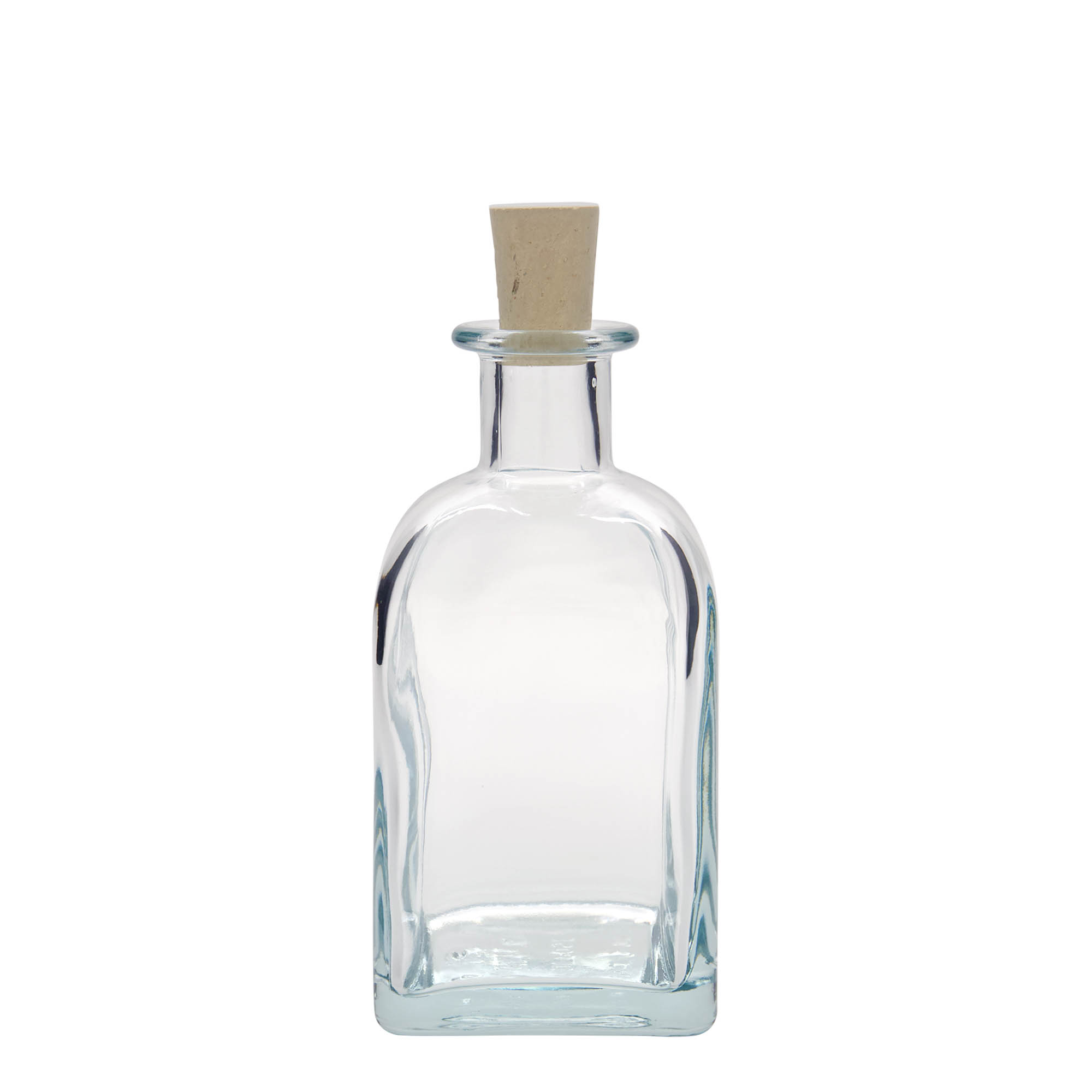 Sticlă de 350 ml, Apotecar Carré, pătrată, gură: dop de plută Sticlă de 350 ml, Apotecar Carré, pătrată, gură: dop de plută