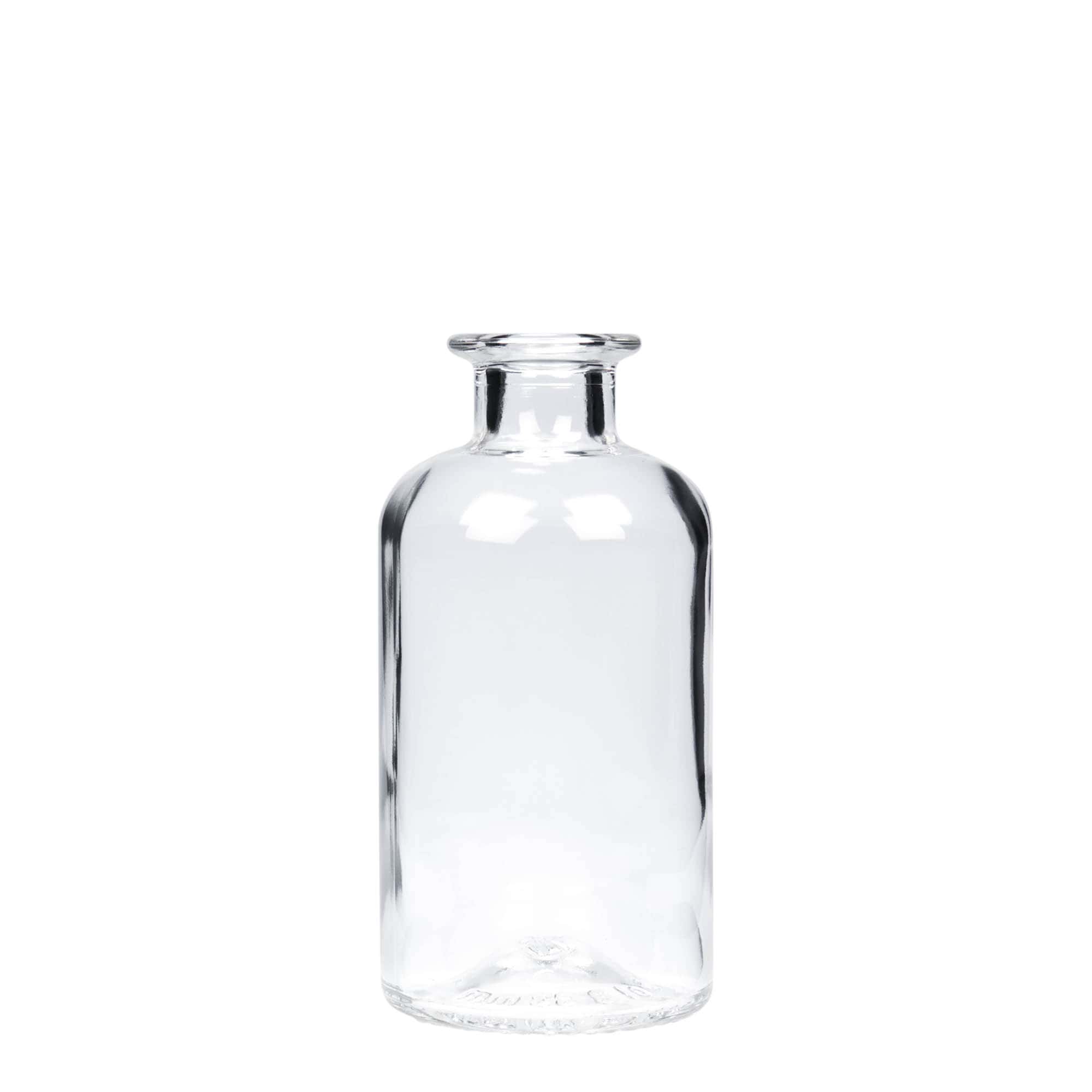 Sticlă de sticlă de 250 ml pentru farmacist, gura: dop de plută