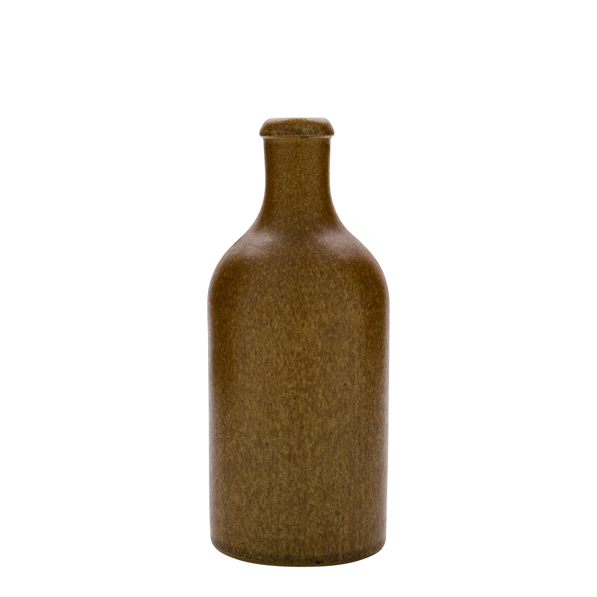 500 ml ulcior de lut, ceramică, maro-cristal, gura: dop de plută