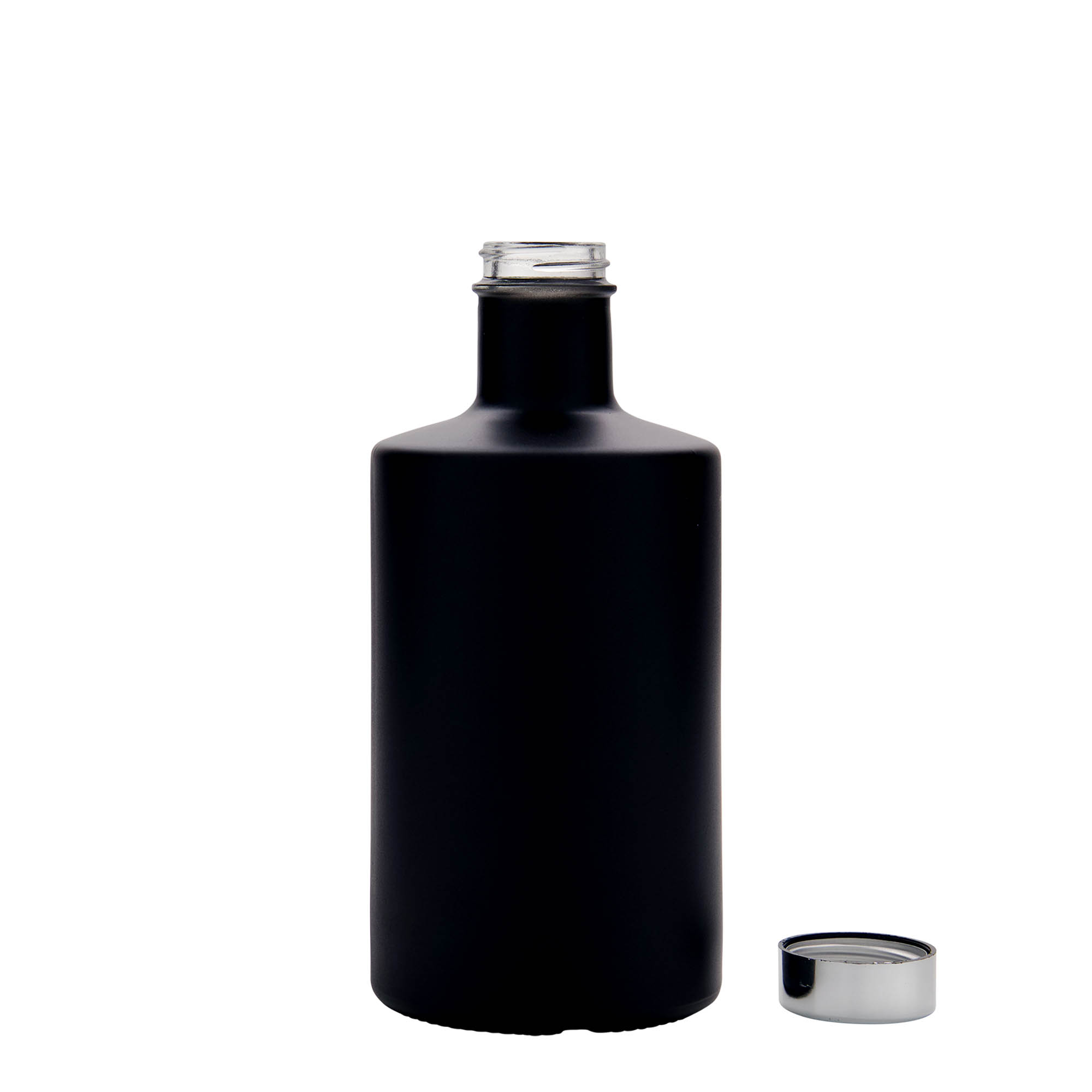 Sticlă de sticlă de 500 ml „Caroline”, negru, gură: GPI 33 Sticlă de sticlă de 500 ml „Caroline”, negru, gură: GPI 33
