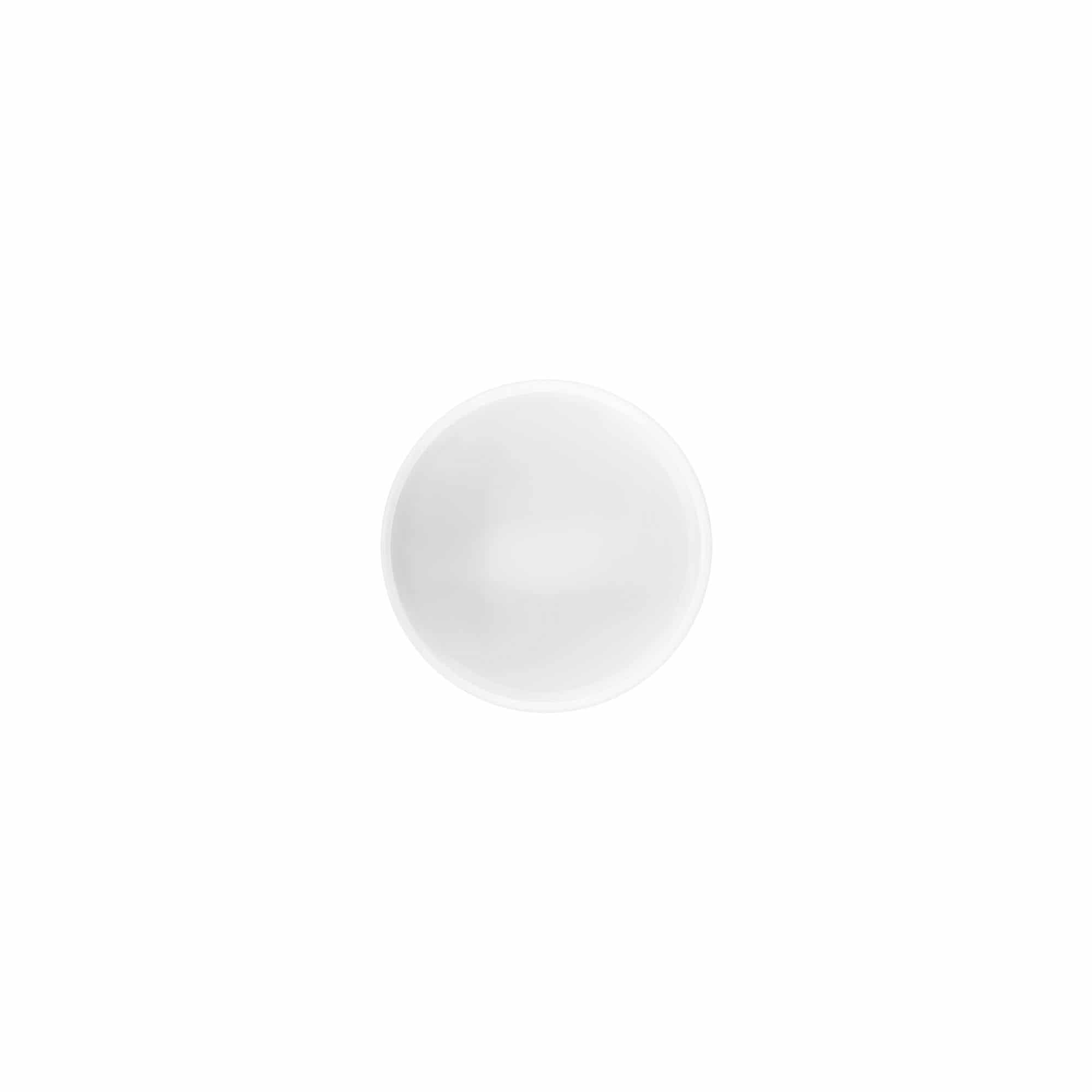 Capac cu filet 'White Line' 35ml, plastic PP, alb