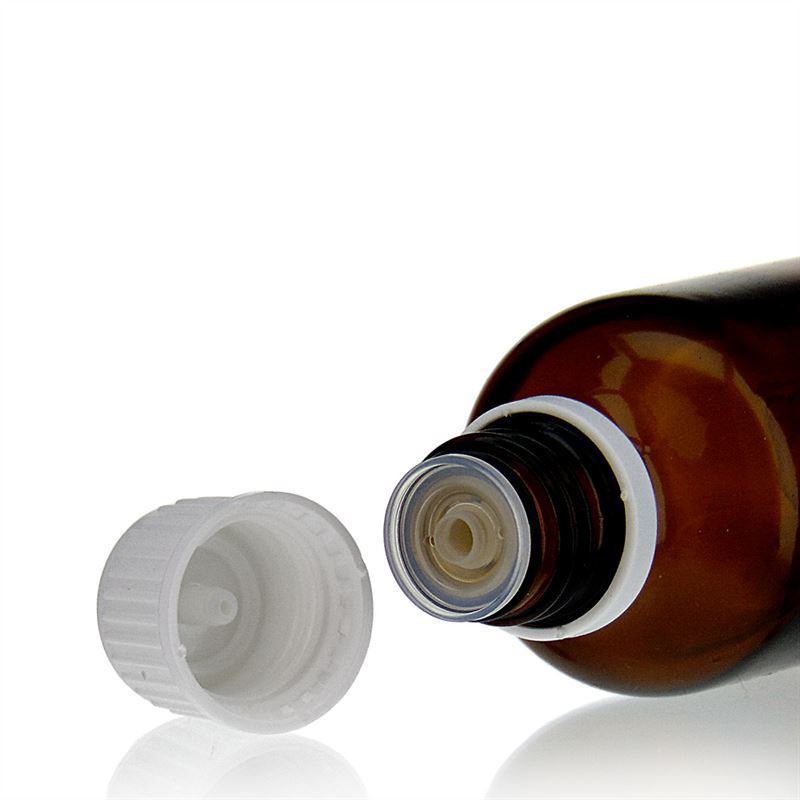 Capac cu filet și inserție picurătoare, plastic PE, alb, pentru gura de deschidere: DIN 18 Capac cu filet și inserție picurătoare, plastic PE, alb, pentru gura de deschidere: DIN 18