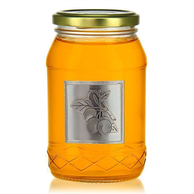 Etichetă de cositor „Mirabelle”, pătrată, metal, argintiu