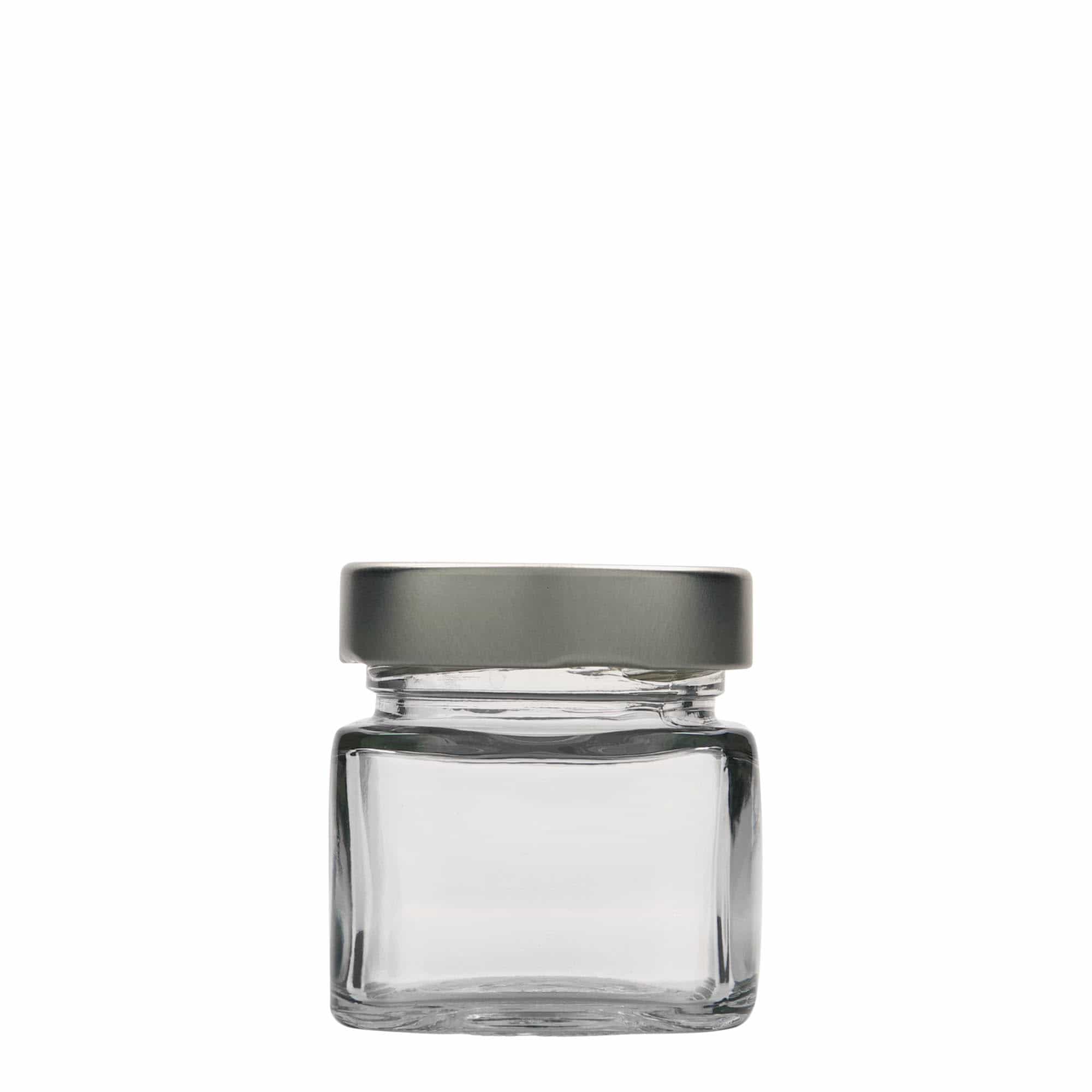 106 ml borcan pătrat „Ikarus”, gura: Deep-Twist-Off (DTO 58)