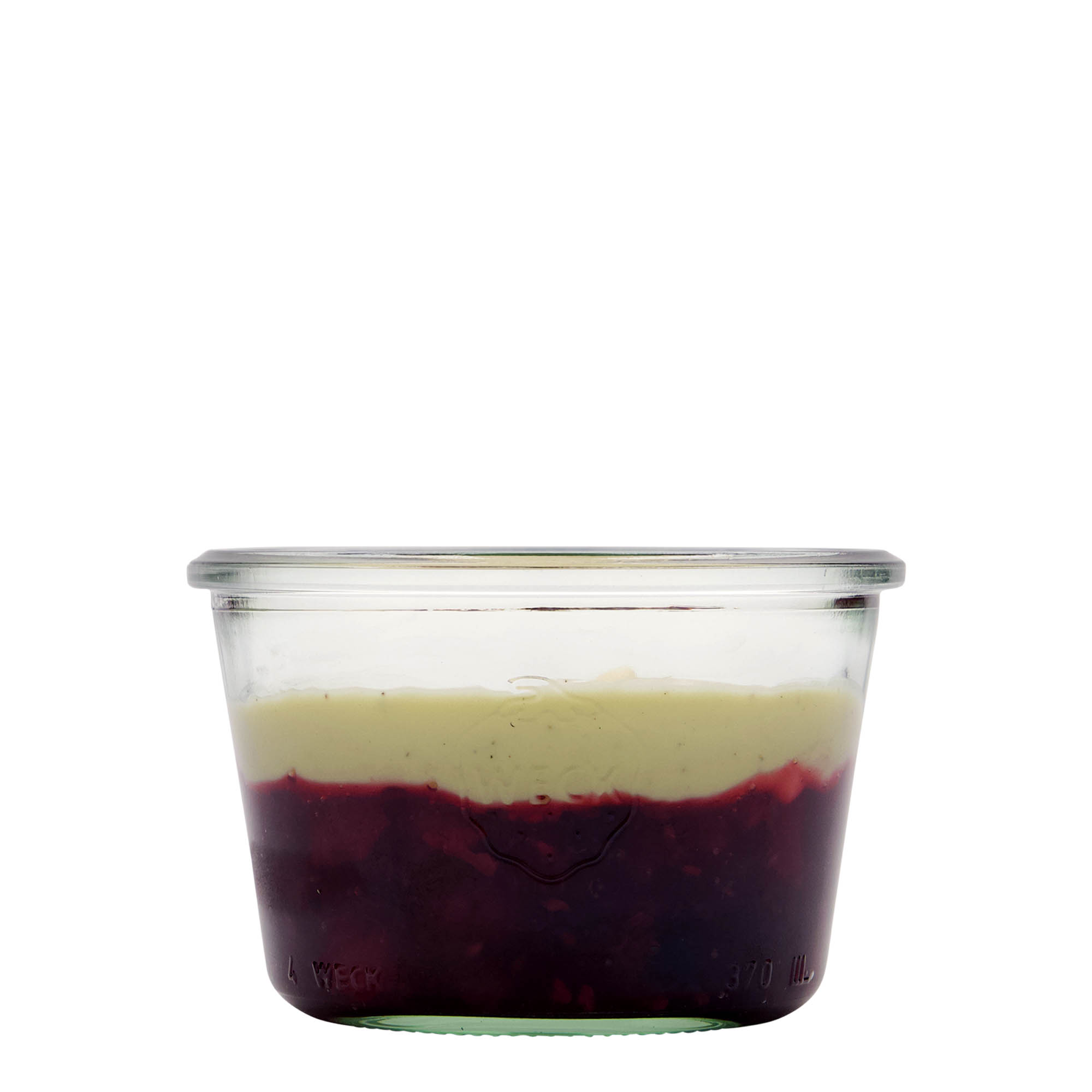 370 ml borcan WECK cu gura largă, margine rotundă
