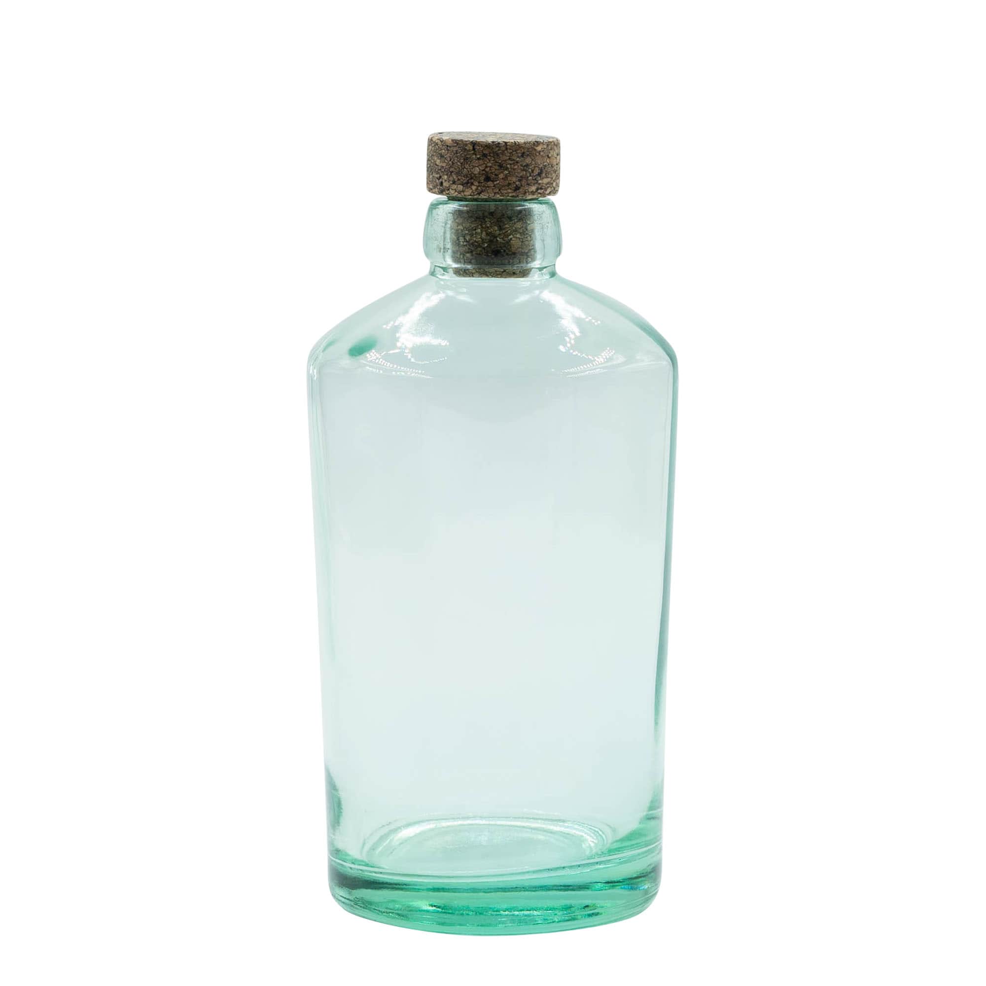 Sticlă de sticlă de 700 ml „Barrel”, gura: dop de plută Sticlă de sticlă de 700 ml „Barrel”, gura: dop de plută