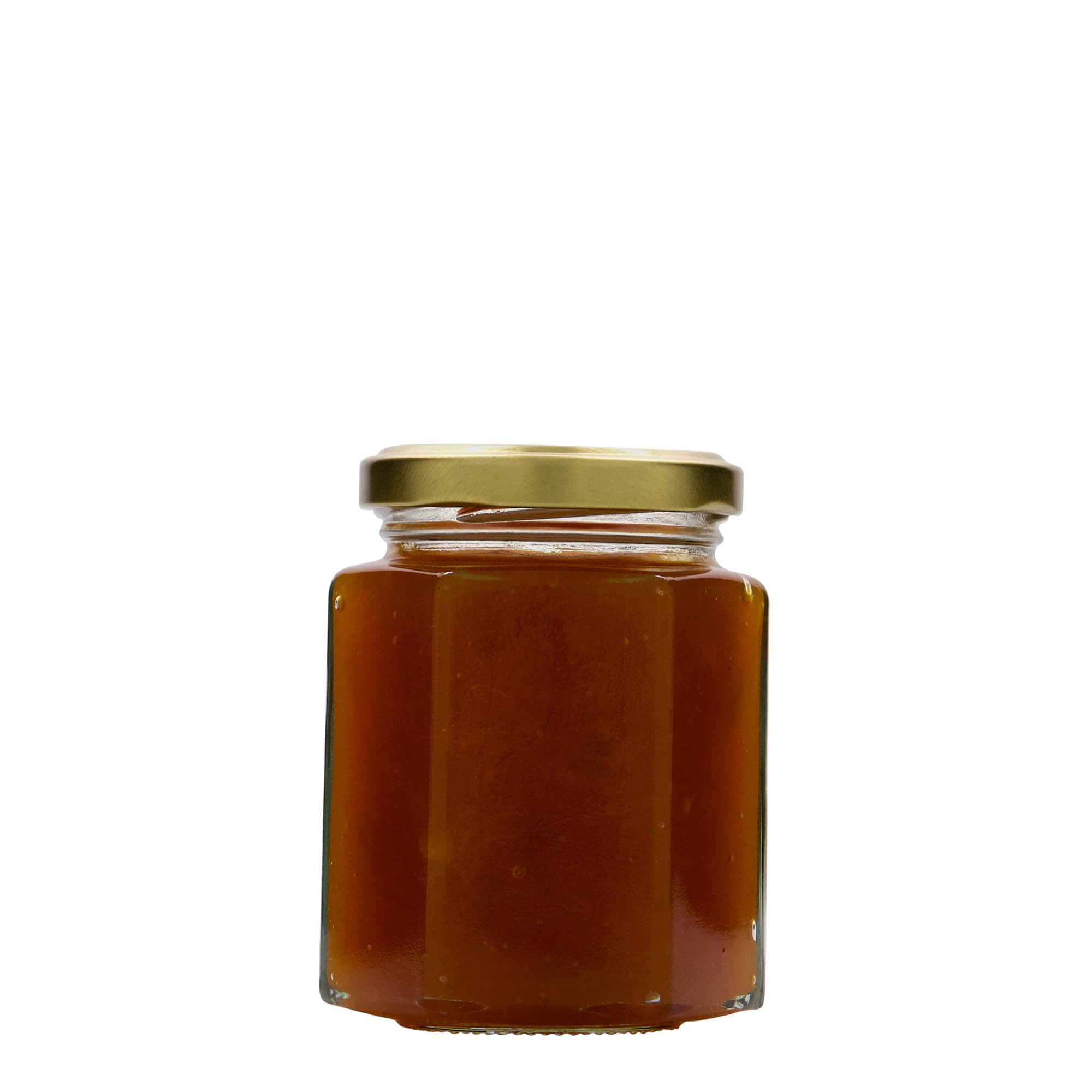 191 ml borcan hexagonal, gura: Twist-Off (TO 58)