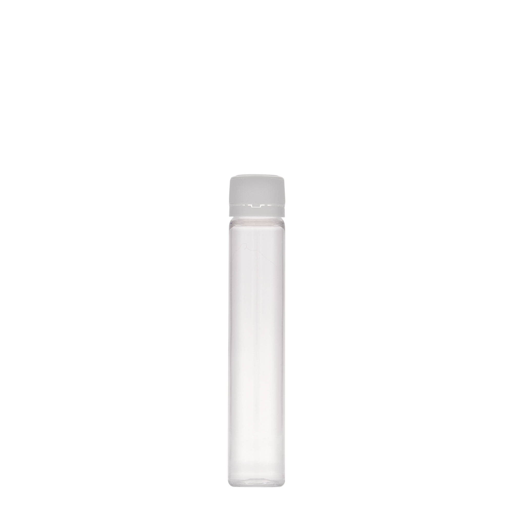 25 ml tub PET, plastic, gură: capac cu filet