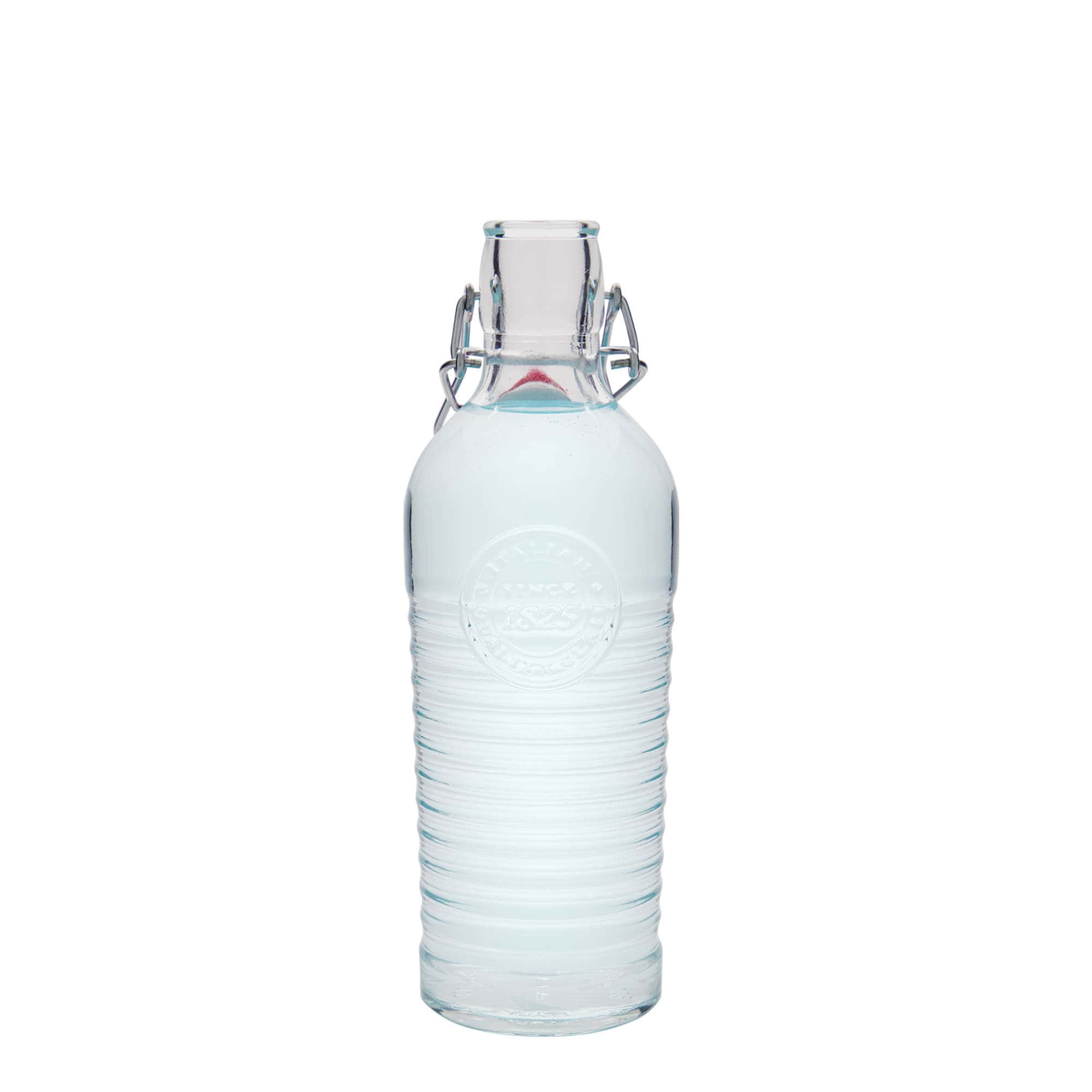 Sticlă de sticlă de 750 ml 'Officina 1825', gât: închidere cu clemă