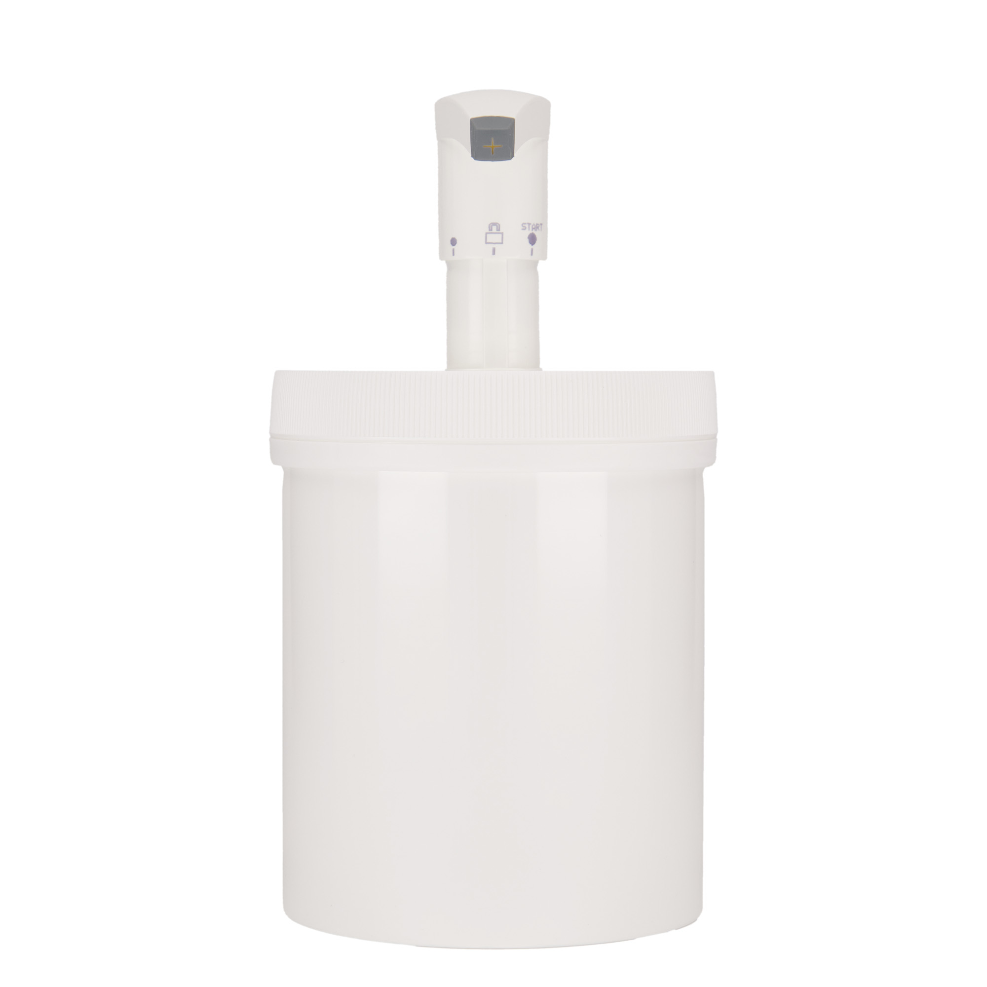 1.240 ml sticlă dozatoare „Securibox”, plastic PP, alb, gura: capac cu filet