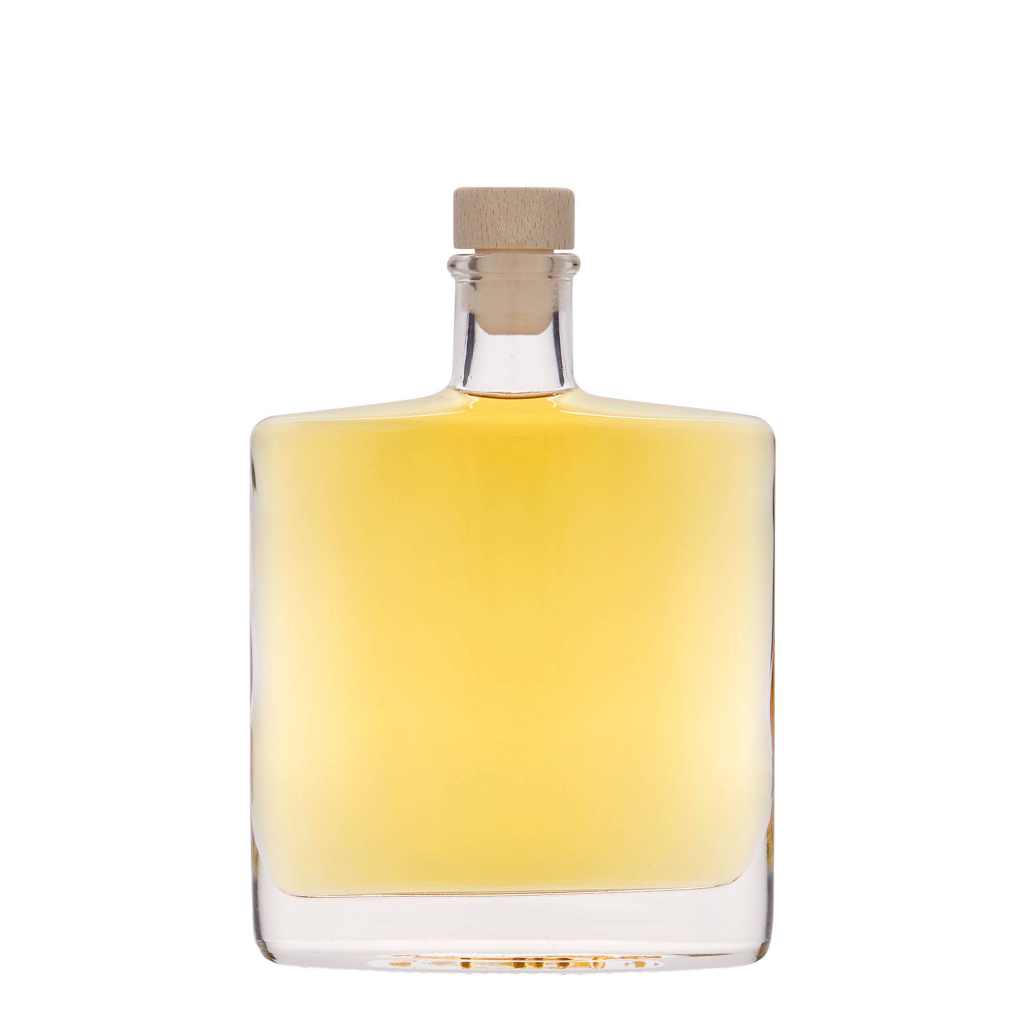 Sticlă de sticlă de 350 ml „Zorbas”, ovală, gura: dop de plută