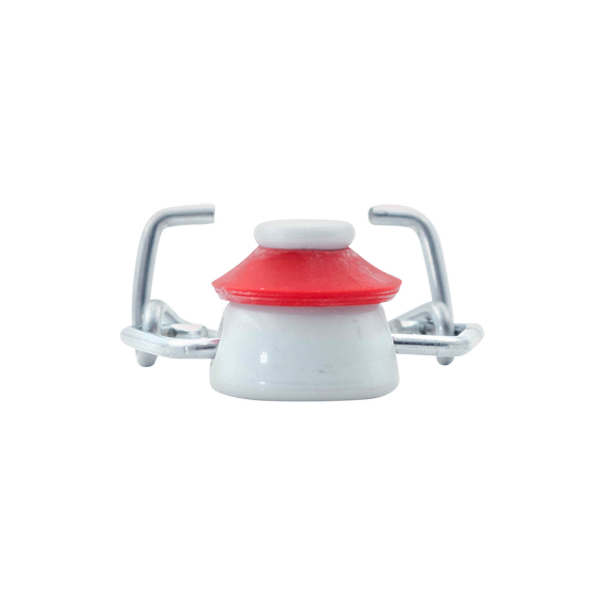 Închizător standard, plastic, roșu-alb Închizător standard, plastic, roșu-alb
