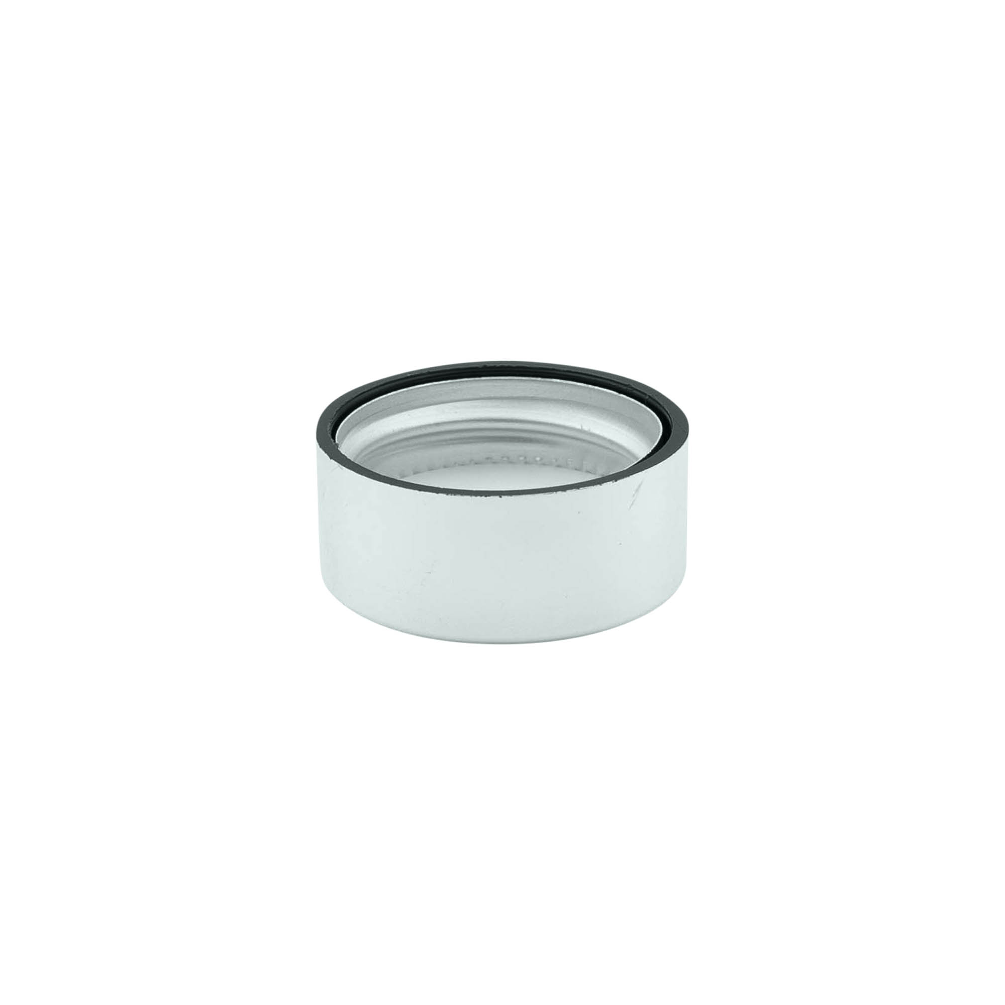Capac cu filet, plastic ABS, argintiu, pentru gura: GPI 28/400