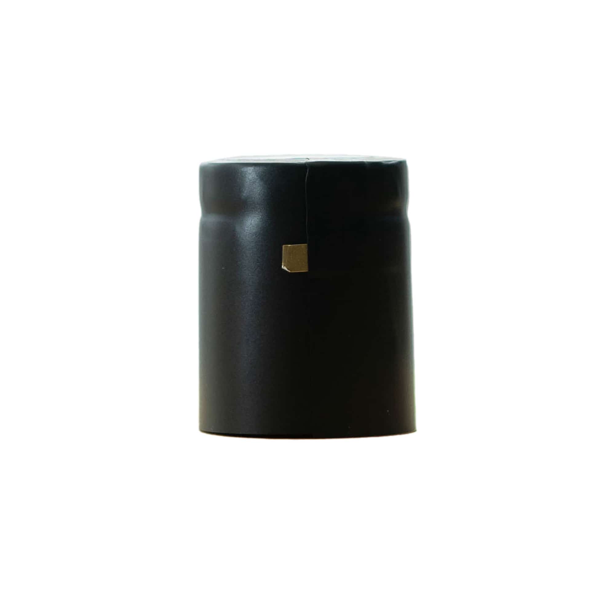 Căpăcel termocontractabil 32x41, plastic PVC, negru