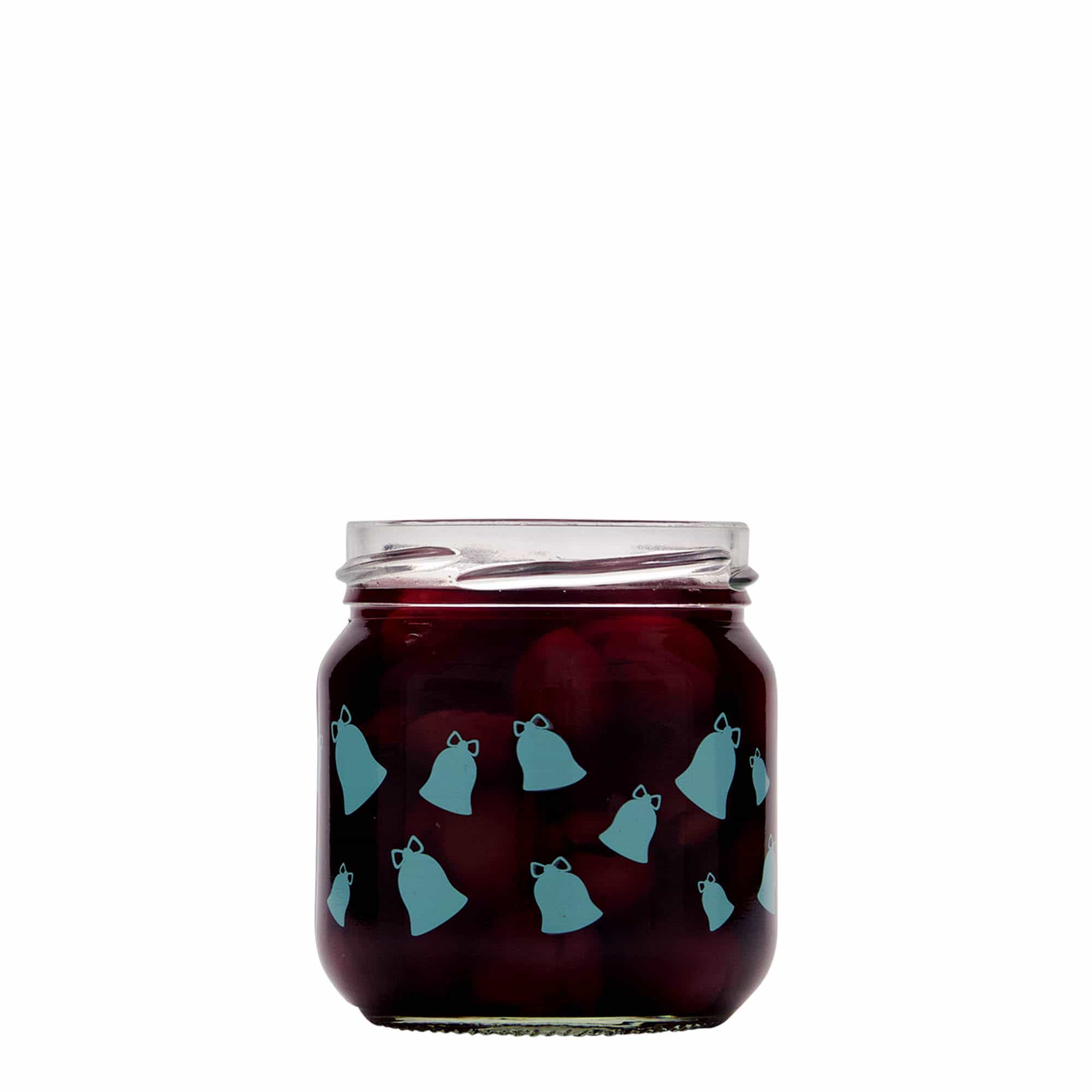 212 ml pahar rotund, motiv: clopoțel, gura: înfiletată (TO 66)