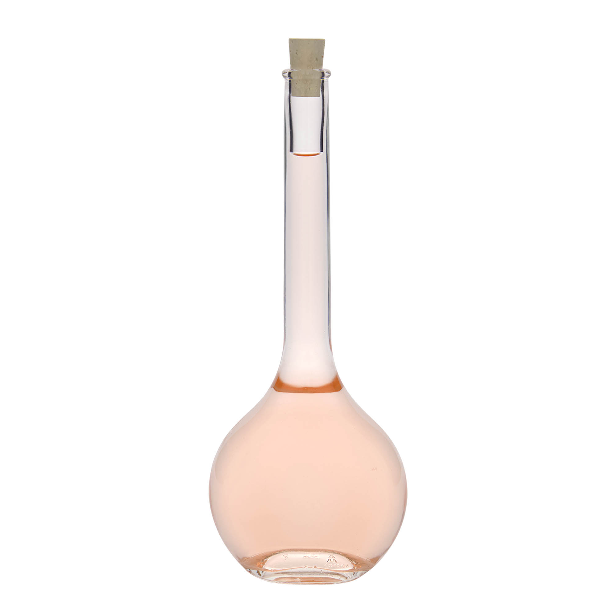 Sticlă de sticlă de 500 ml „Contessa”, ovală, gura: dop de plută