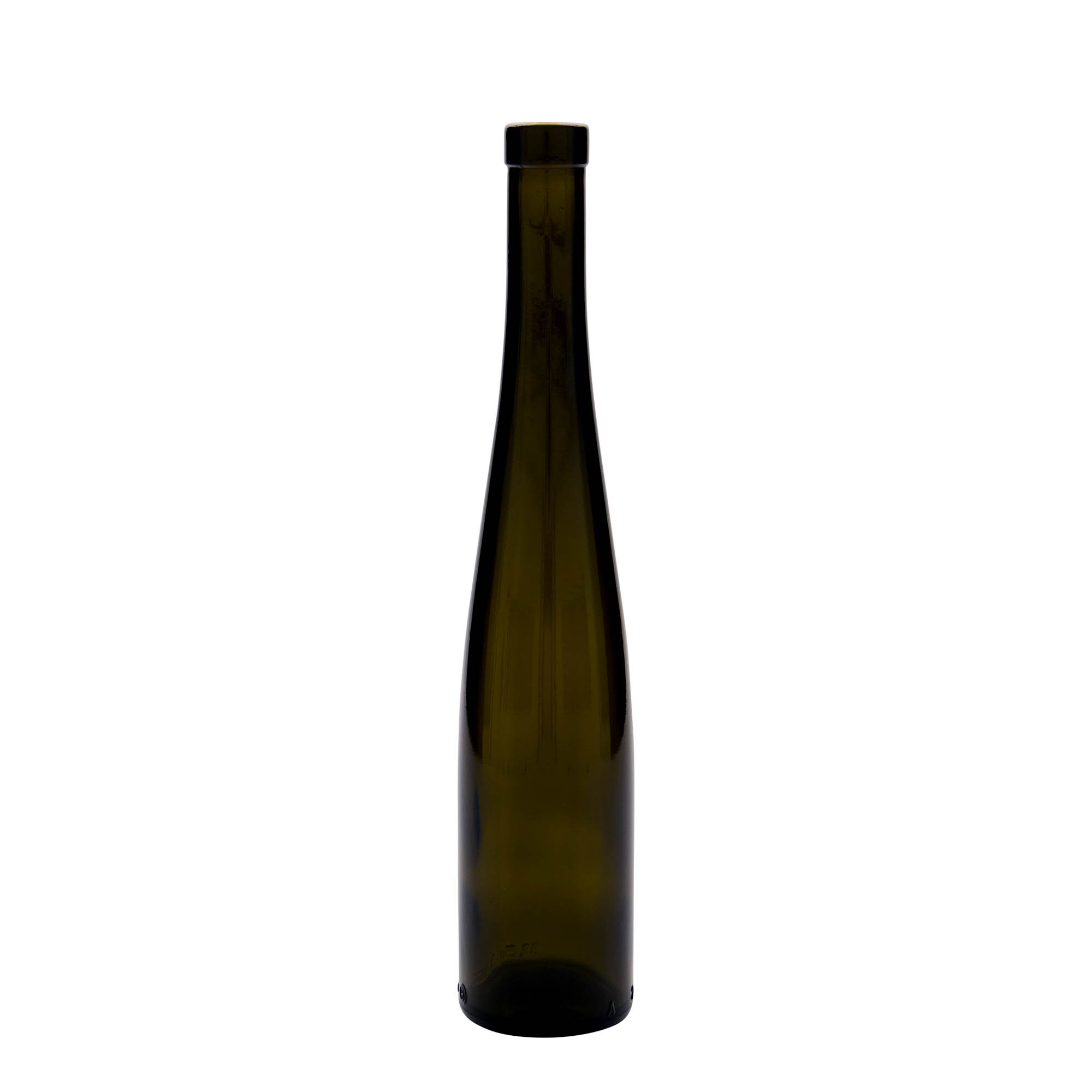 Sticlă de sticlă de 375 ml „Weinschlegel”, verde antic, gura: dop de plută Sticlă de sticlă de 375 ml „Weinschlegel”, verde antic, gura: dop de plută