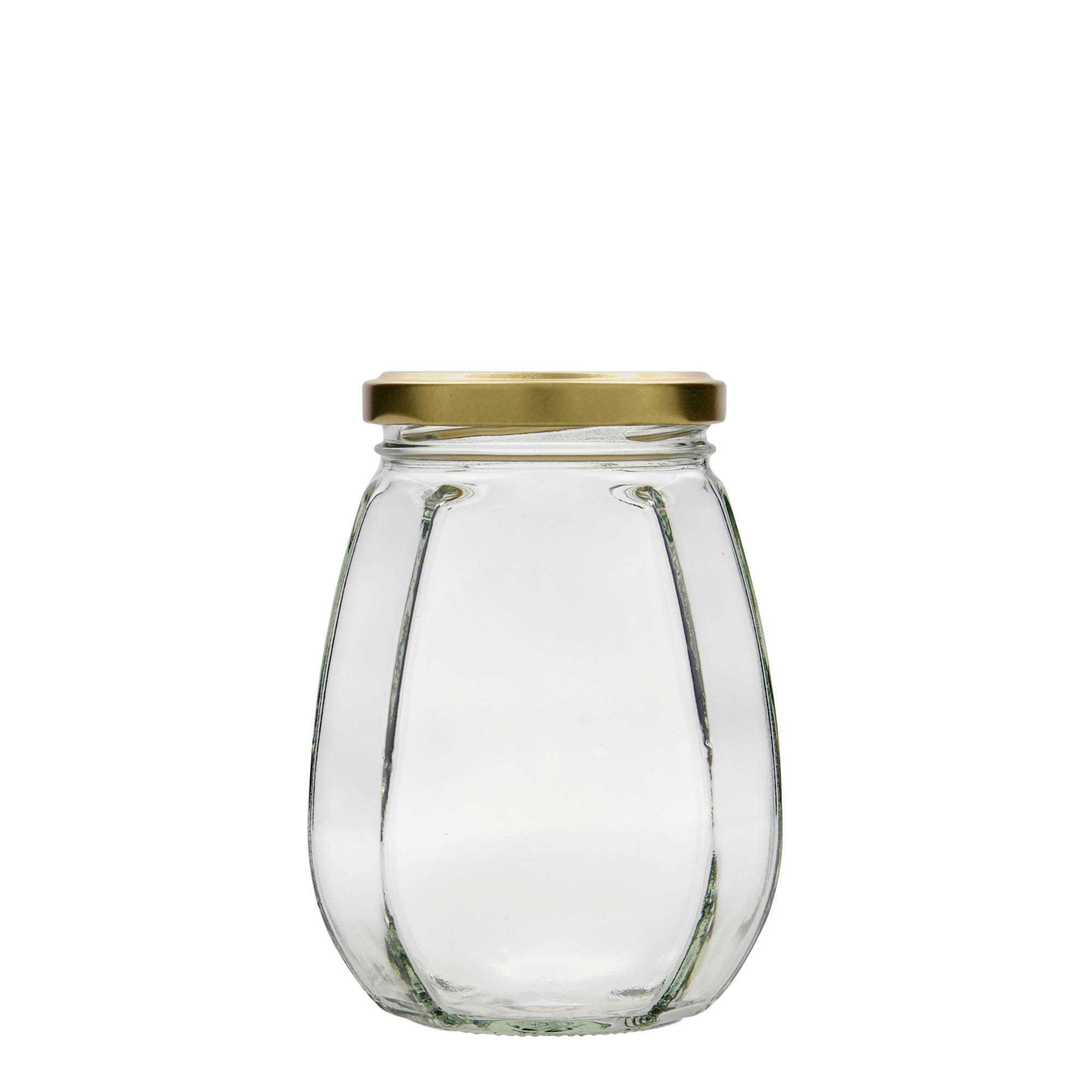 385 ml borcan pentru bijuterii, hexagonal, gura: Twist-Off (TO 63)
