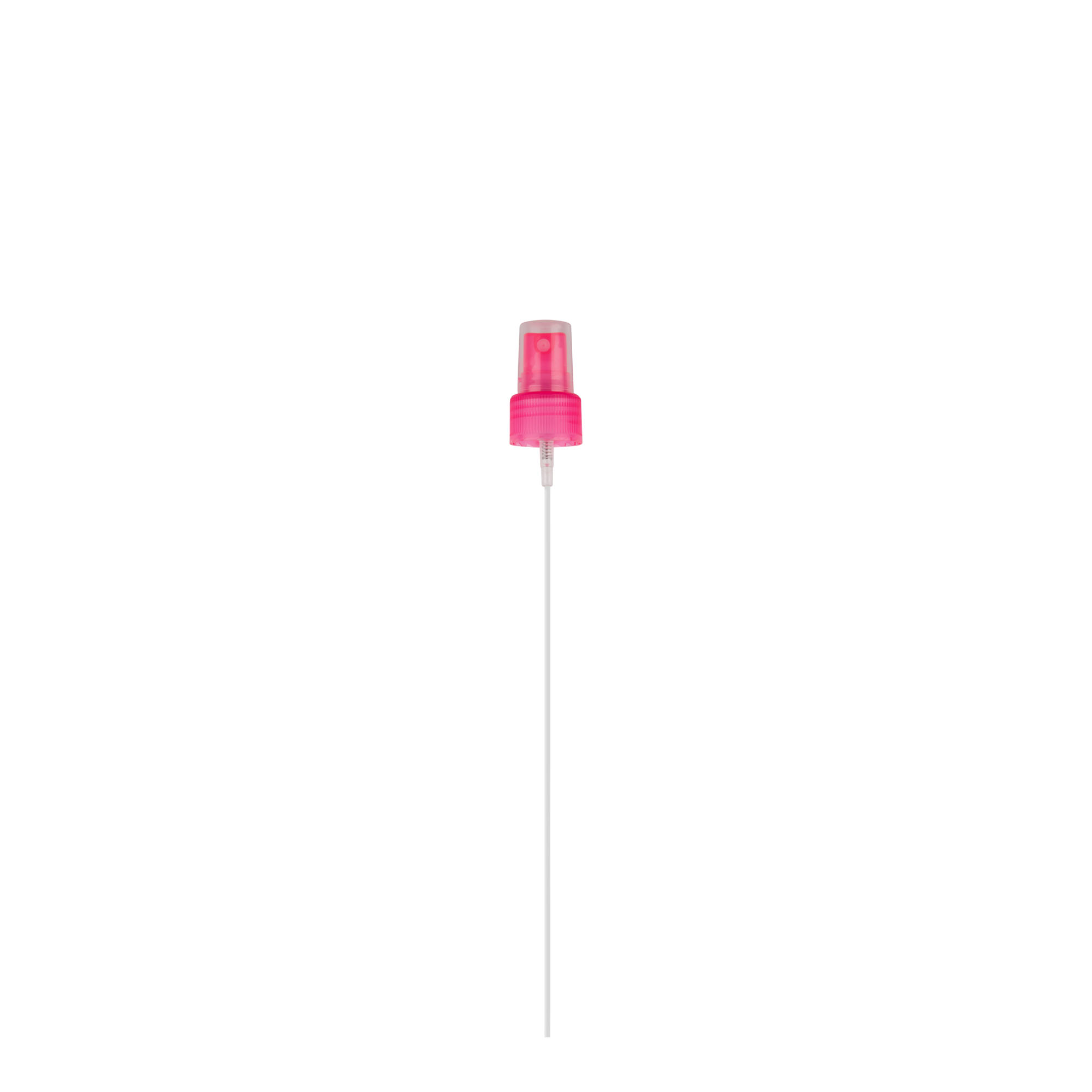 Capac cu filet pulverizator, plastic PP, roz, pentru deschidere: 24/410