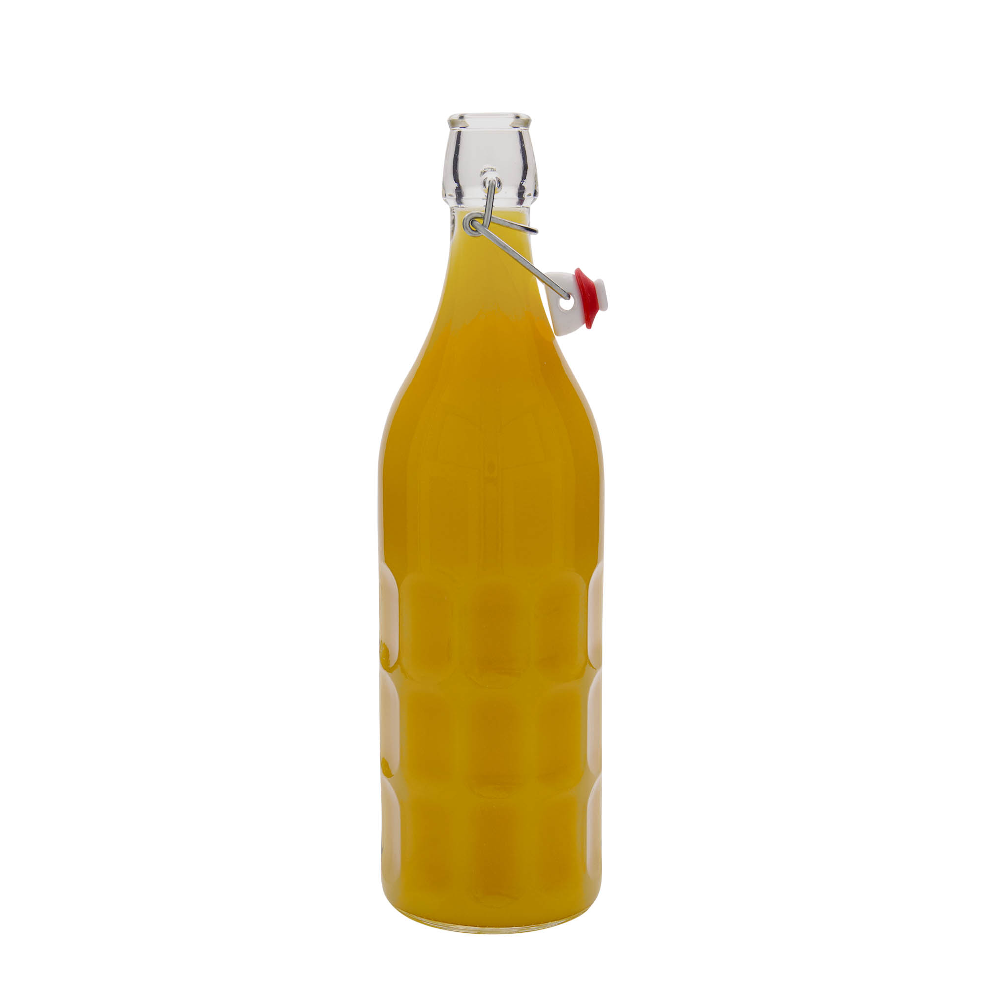 Sticlă de sticlă Moresca de 1.000 ml, gura: închidere cu clemă
