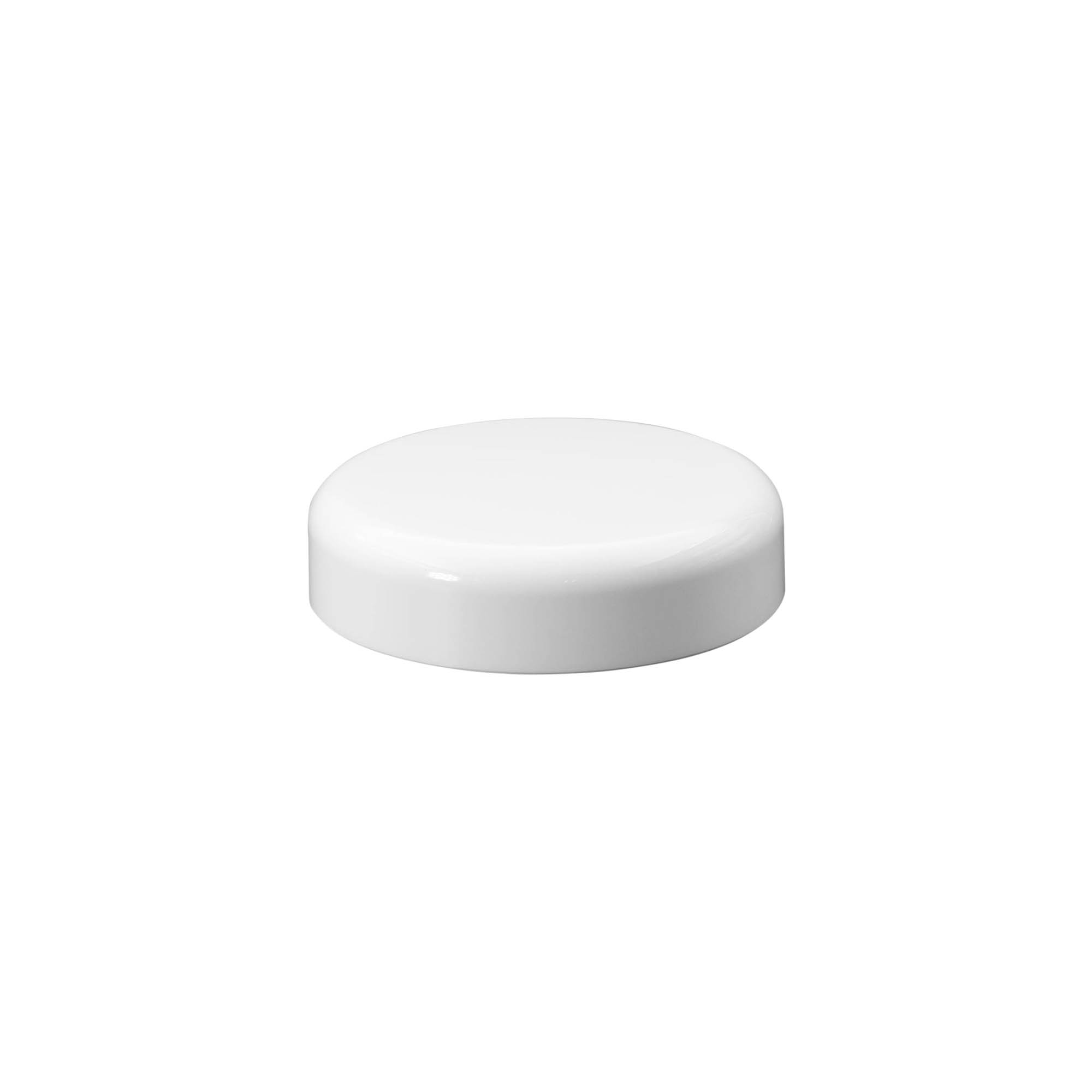 Capac cu filet pentru 100 ml „Bianca”, plastic PP, alb