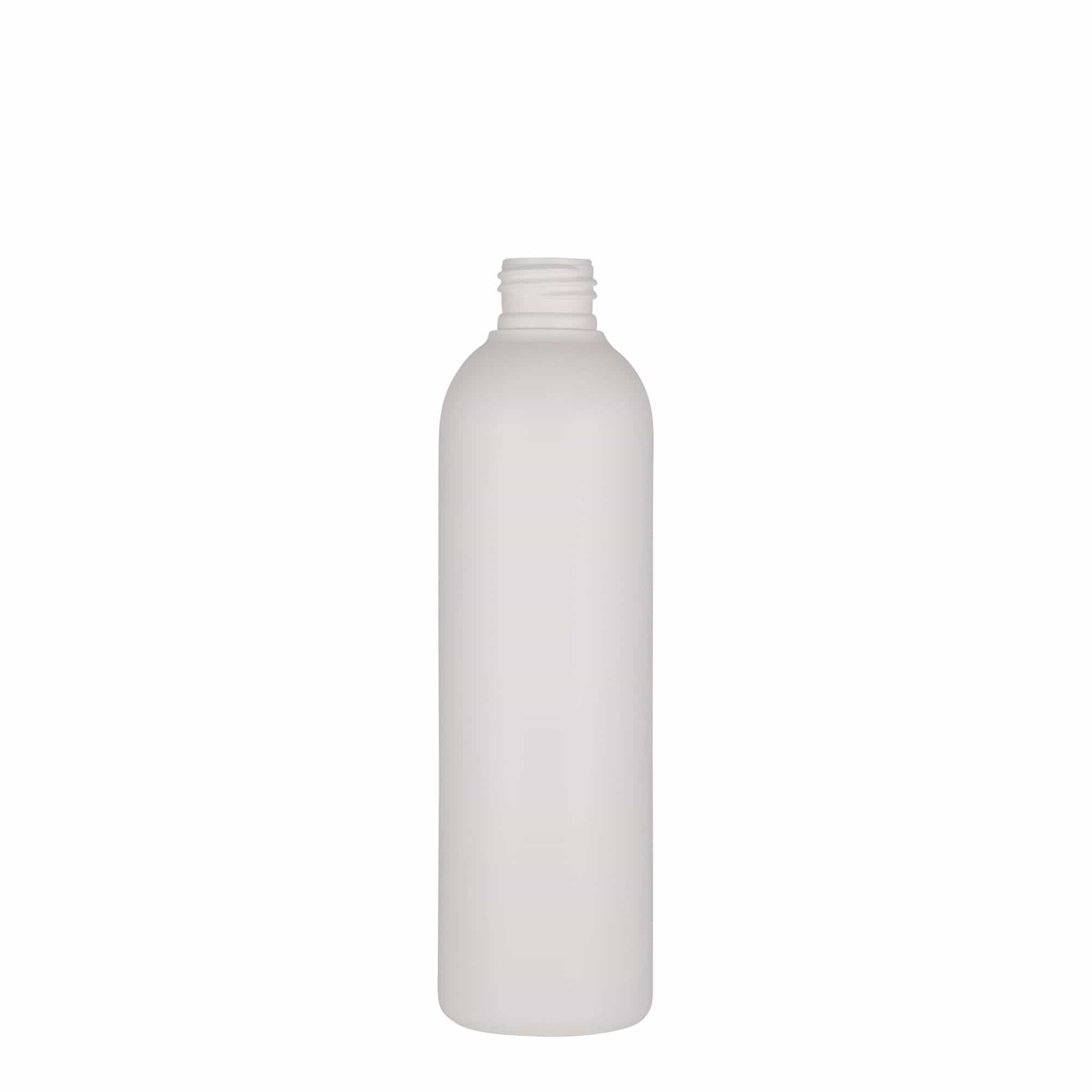 250 ml sticlă din plastic „Tuffy”, HDPE, albă, gât: 24/410