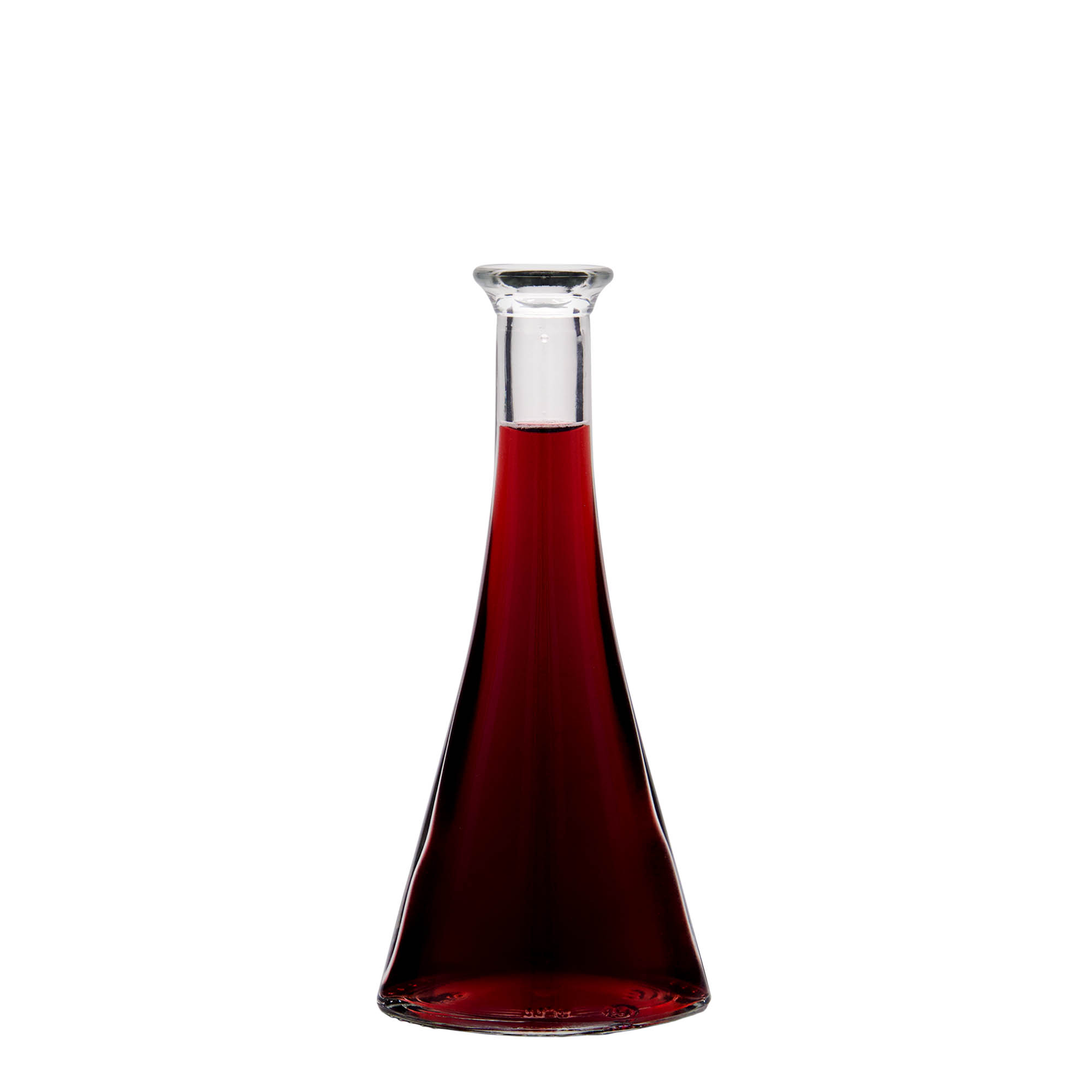 Sticlă de sticlă de 100 ml 'Veronica', semirotundă, gura: dop de plută