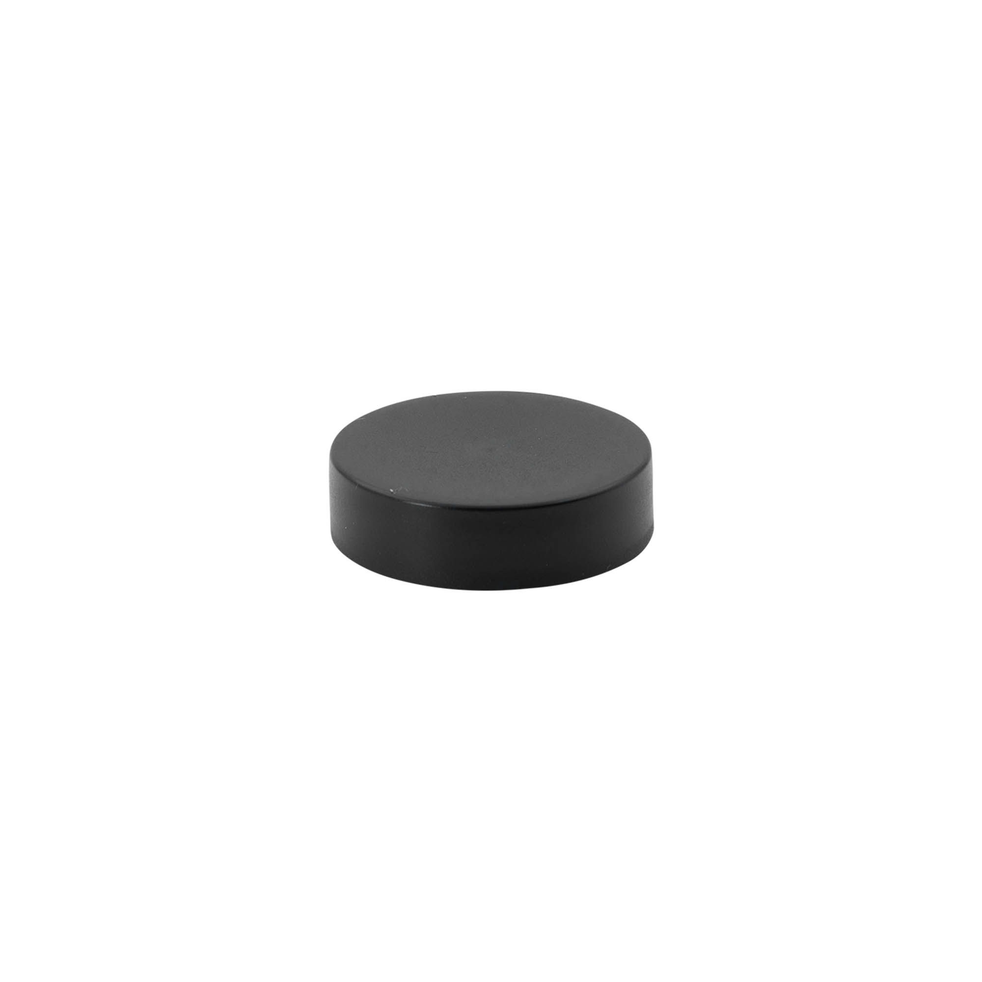 Capac cu filet pentru 30 ml „Antonella”, plastic PP, negru
