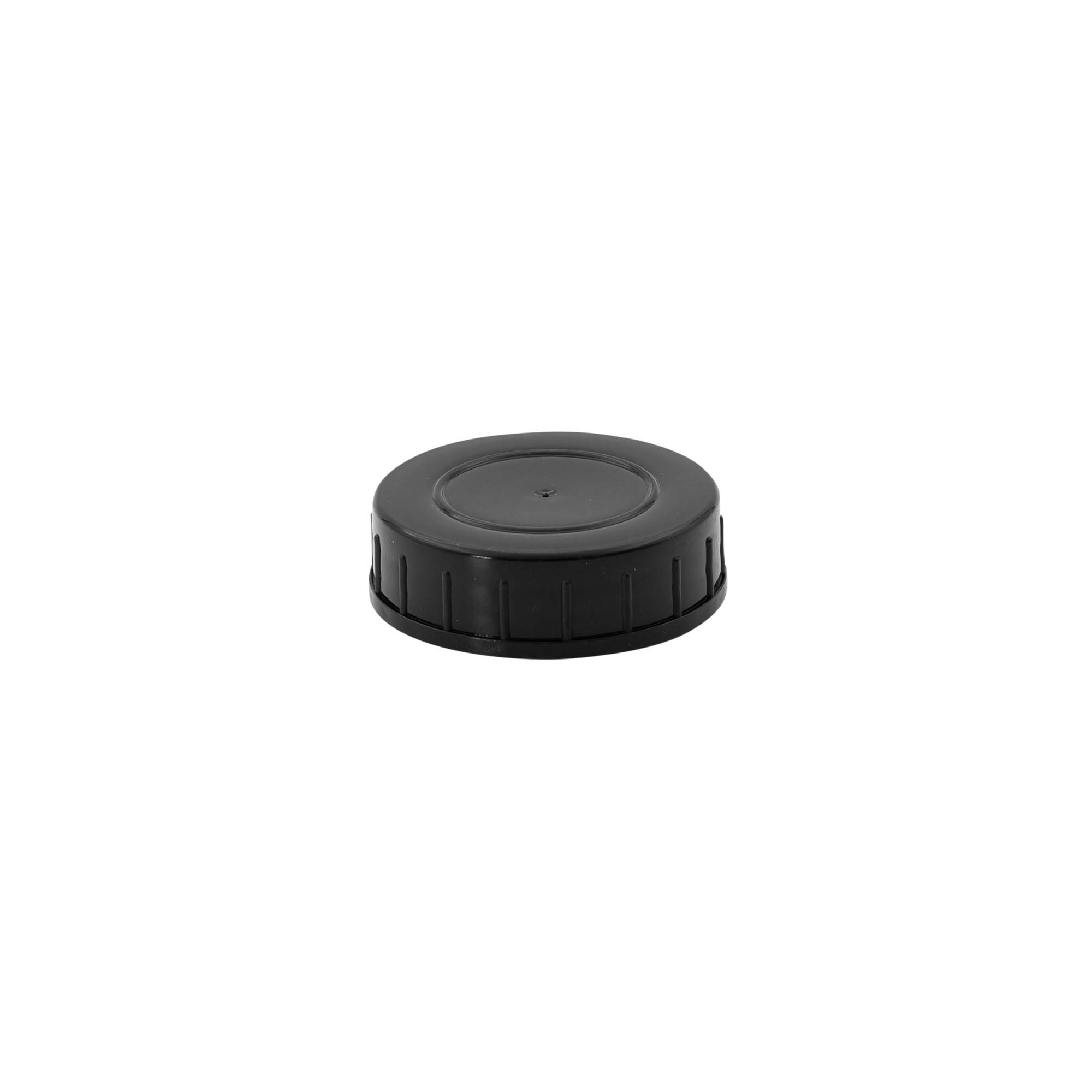 Capac cu filet, plastic PP, negru, pentru gura: DIN 45