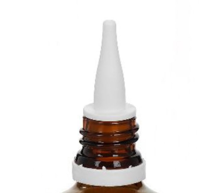 Capac cu filet și aplicator, din plastic PE, alb, pentru deschidere: DIN 18