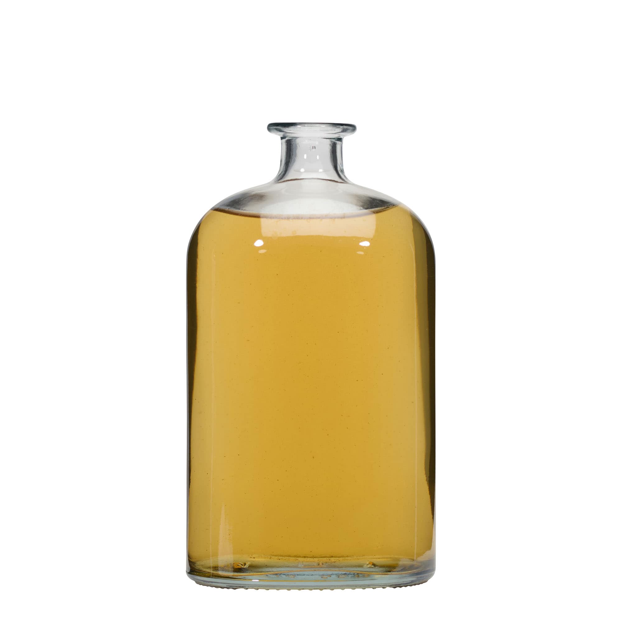Sticlă de sticlă de 1.000 ml „Dundee”, ovală, gura: dop de plută