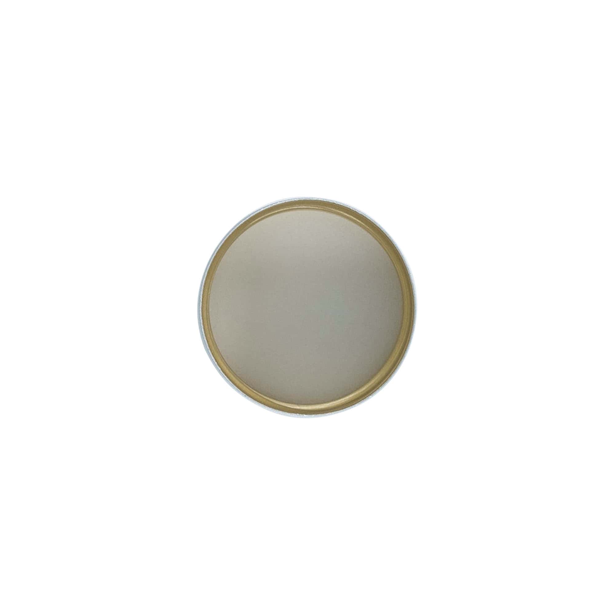 Capac cu filet, metal, argintiu, pentru deschidere: PP 31,5