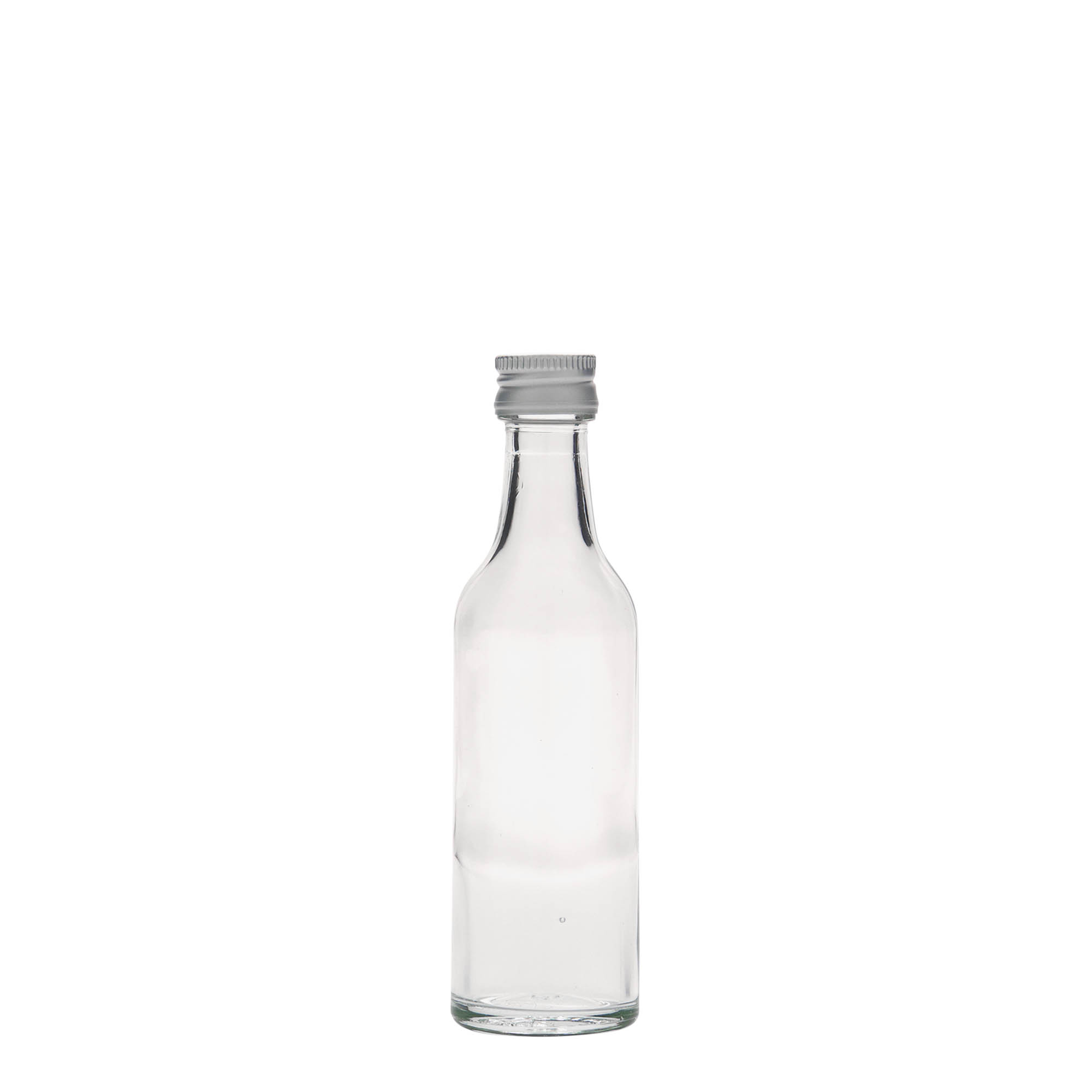 Sticlă de sticlă de 50 ml cu gât drept, deschidere: PP 18