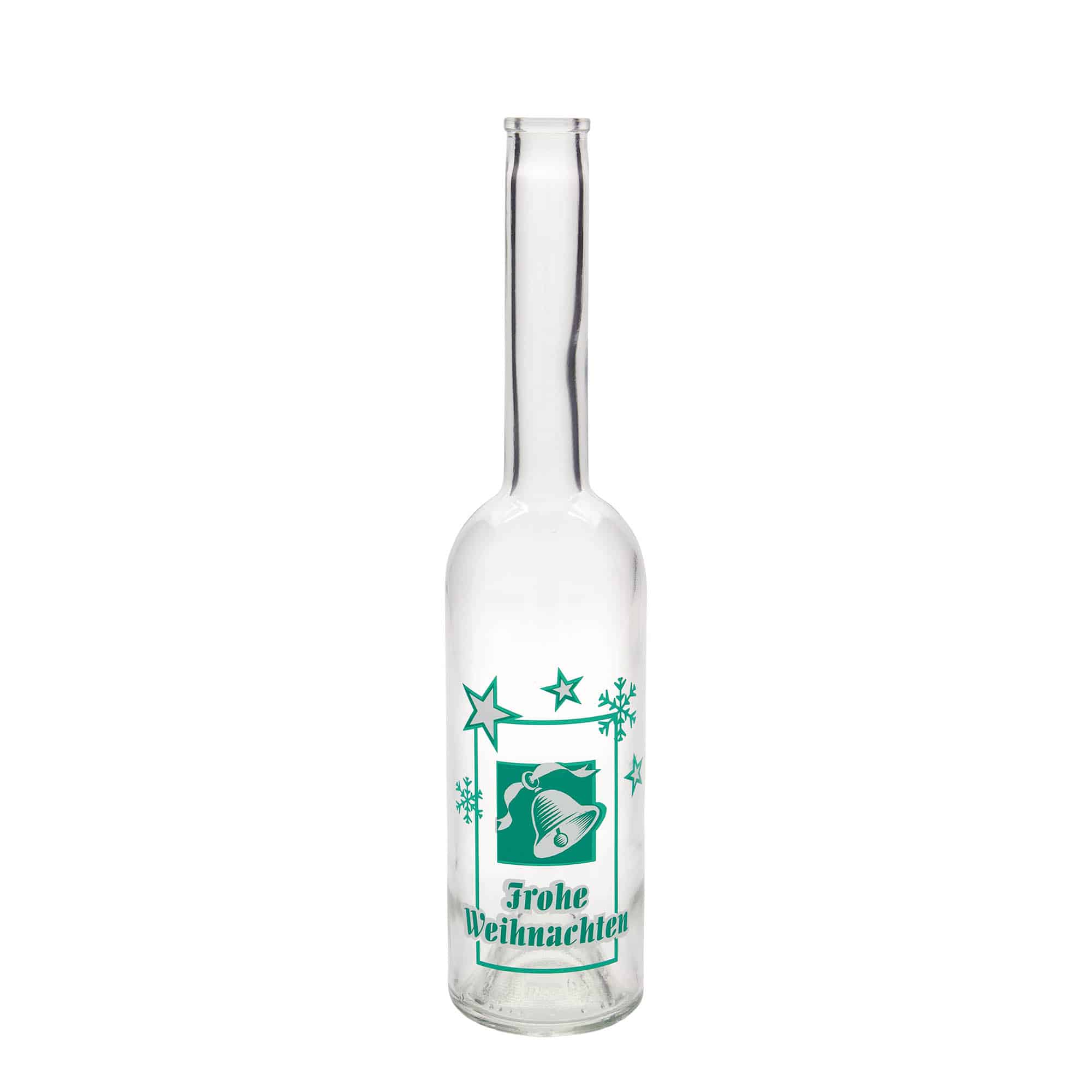 Sticlă de sticlă de 500 ml „Opera”, motiv: Crăciun fericit, gât: dop