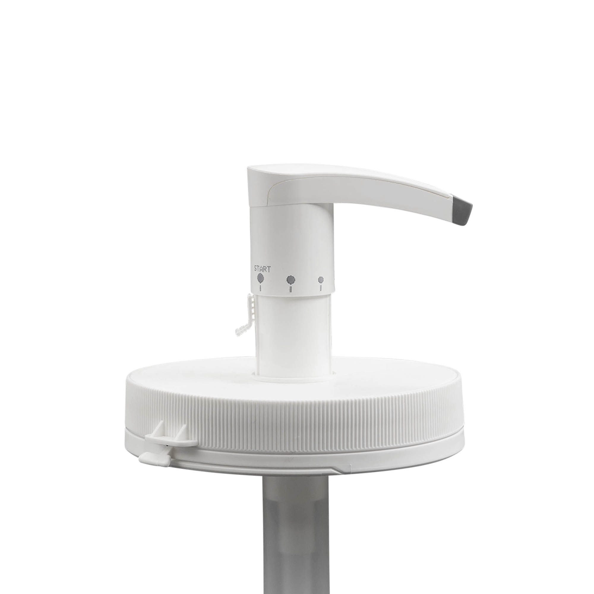 Pompa dozatoare pentru 1.240 ml „Securibox”, plastic PE, alb, pentru gură: capac cu filet Pompa dozatoare pentru 1.240 ml „Securibox”, plastic PE, alb, pentru gură: capac cu filet