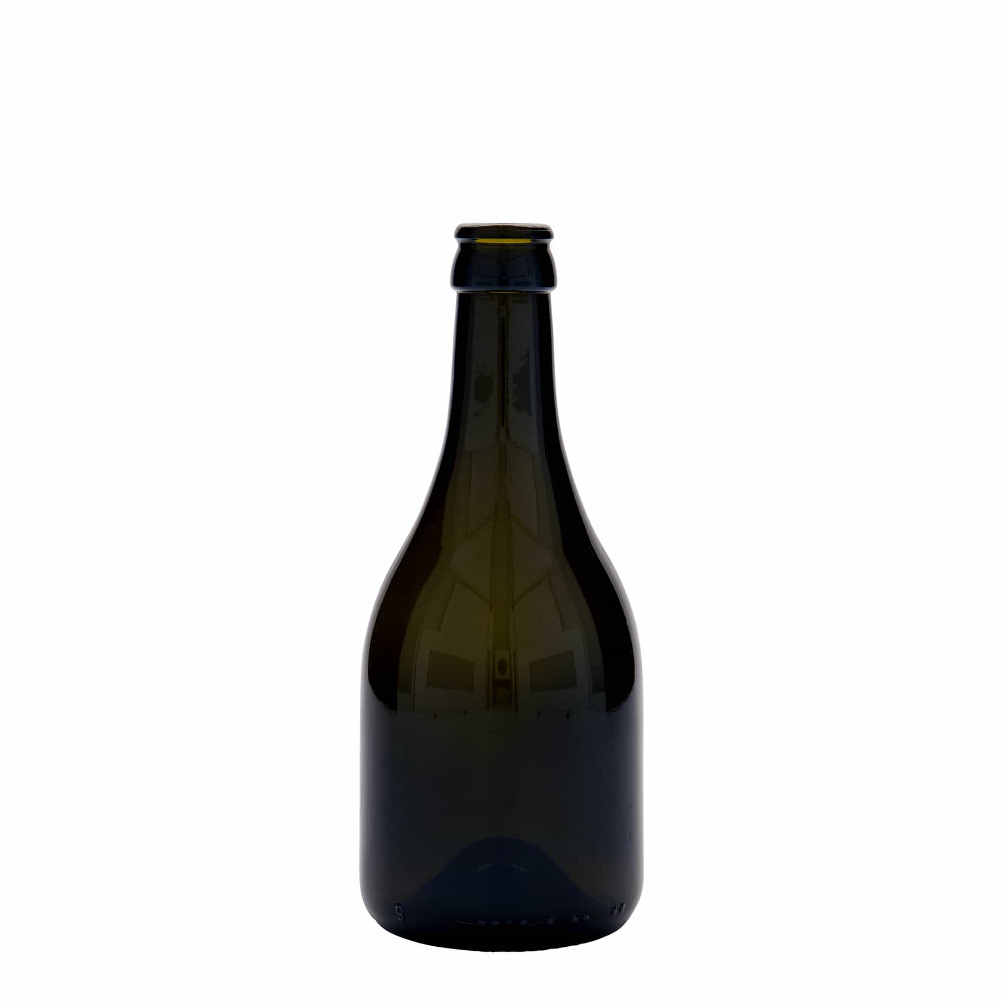 Sticlă de bere 330 ml „Horta”, sticlă, verde antic, gura: capac tip coroană