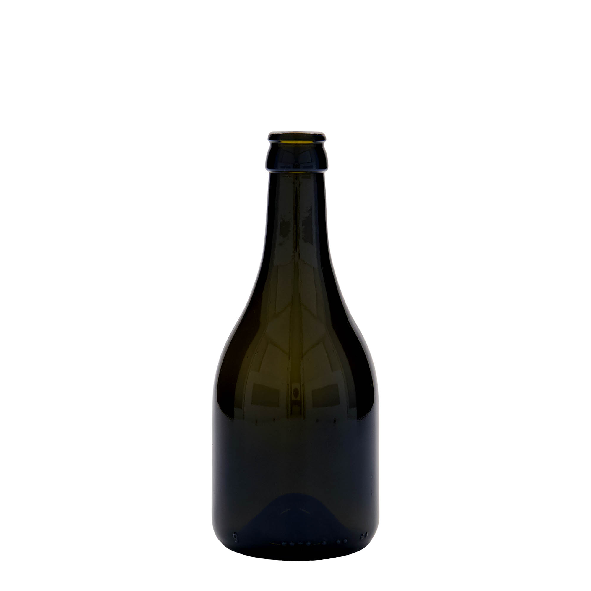 Sticlă de bere 330 ml „Horta”, sticlă, verde antic, gura: capac tip coroană