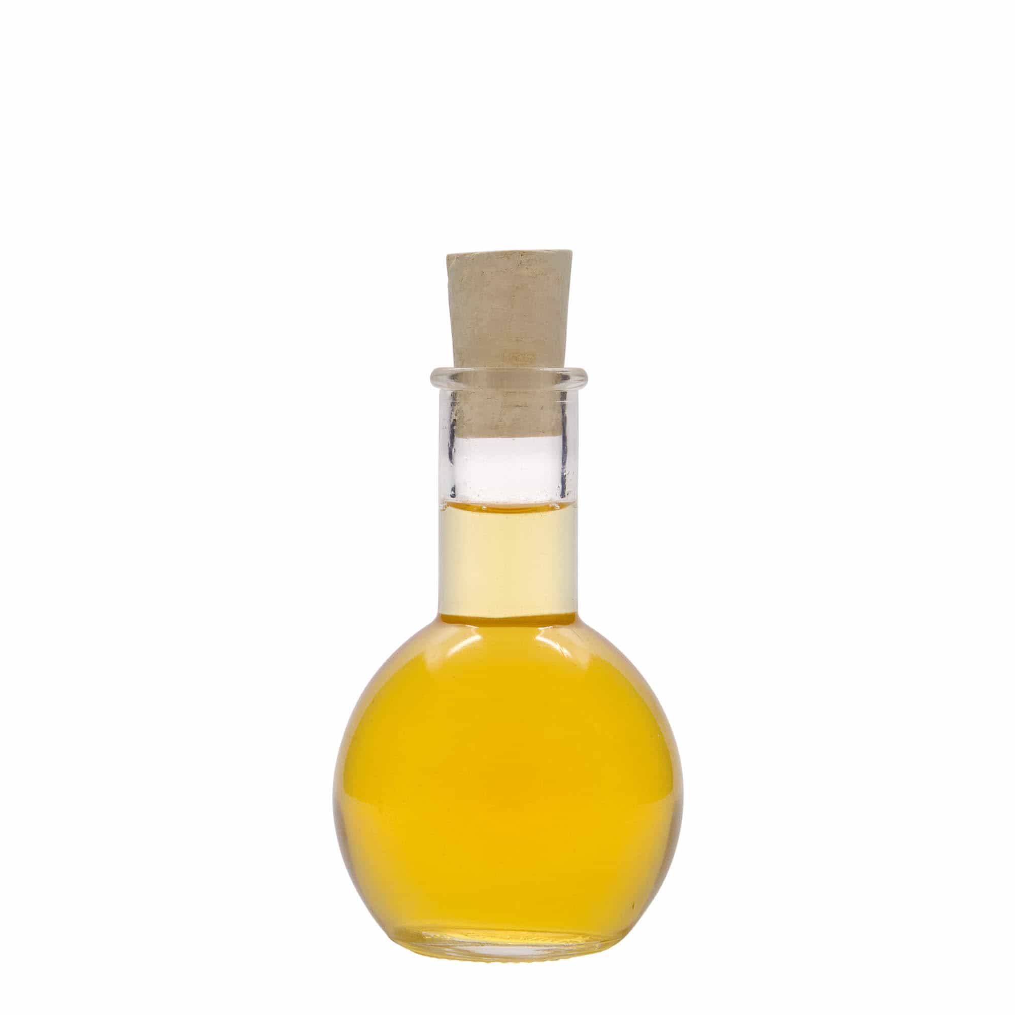 Sticlă de sticlă de 100 ml „Tulipano”, gât: dop de plută