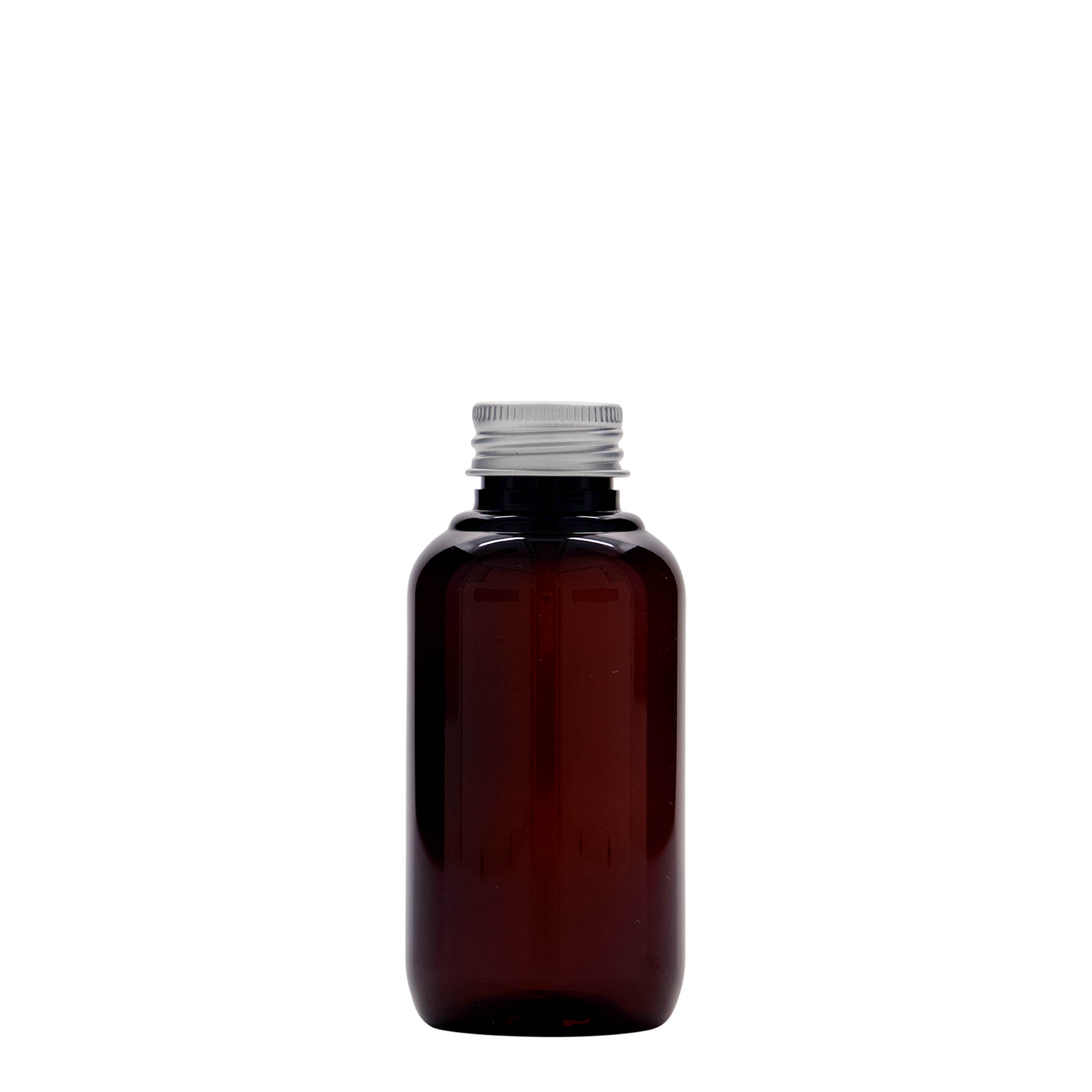 Sticlă din plastic reciclat de 100 ml „Victor's Best”, PCR, maro, gât: 24/410 Sticlă din plastic reciclat de 100 ml „Victor's Best”, PCR, maro, gât: 24/410