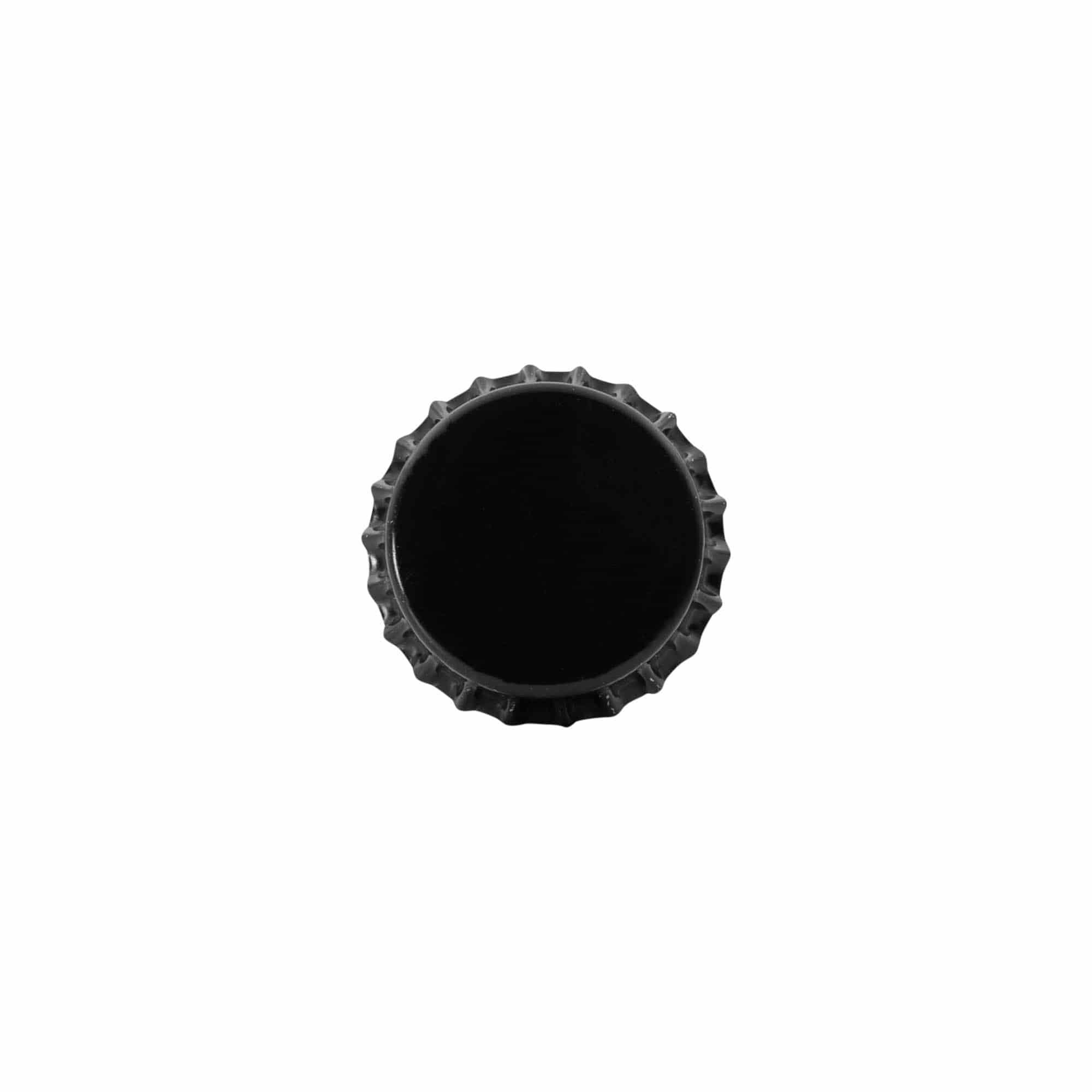 Capace de sticlă 29 mm, metal, negru