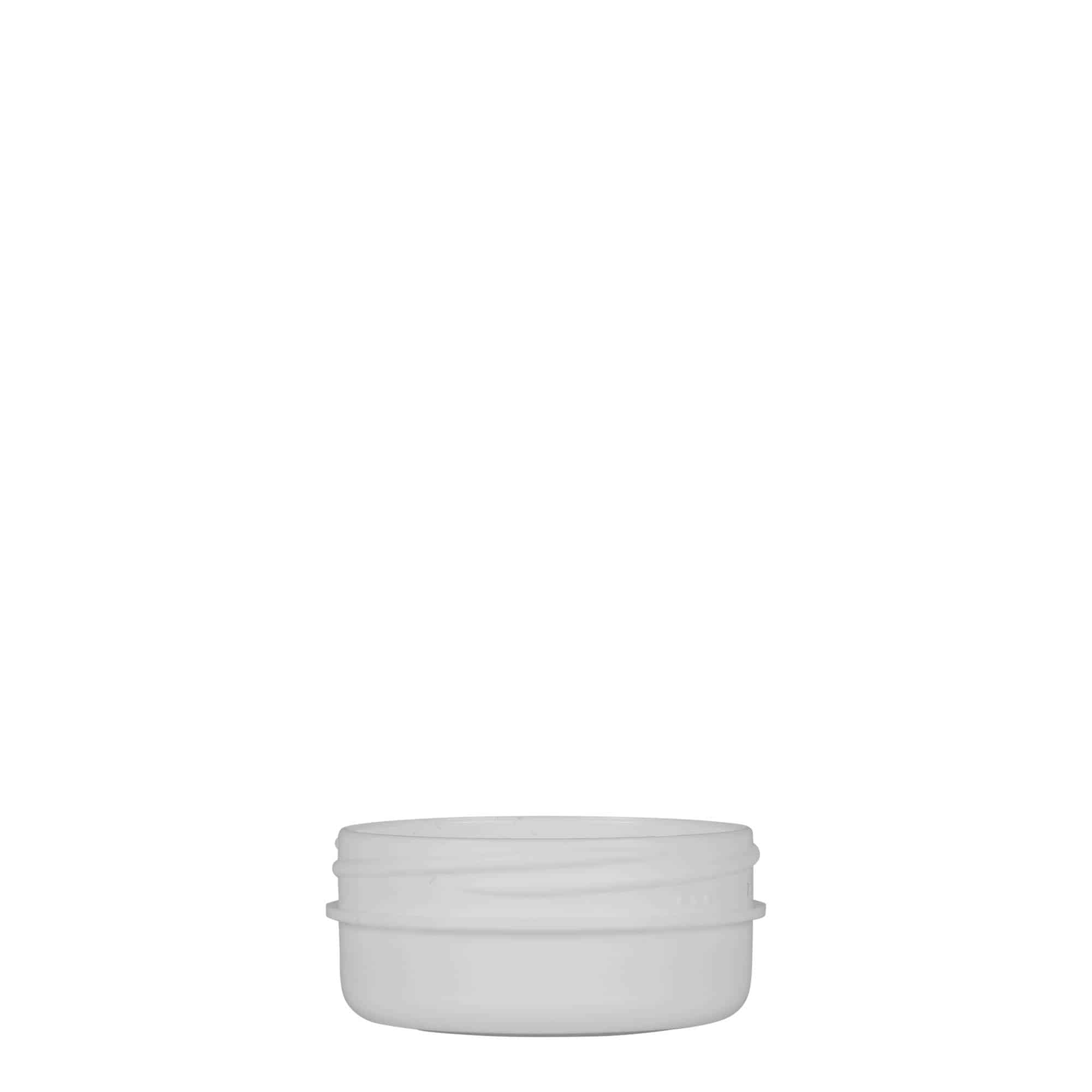 12 ml cutie din plastic „White Line”, PP, alb, deschidere: capac cu filet