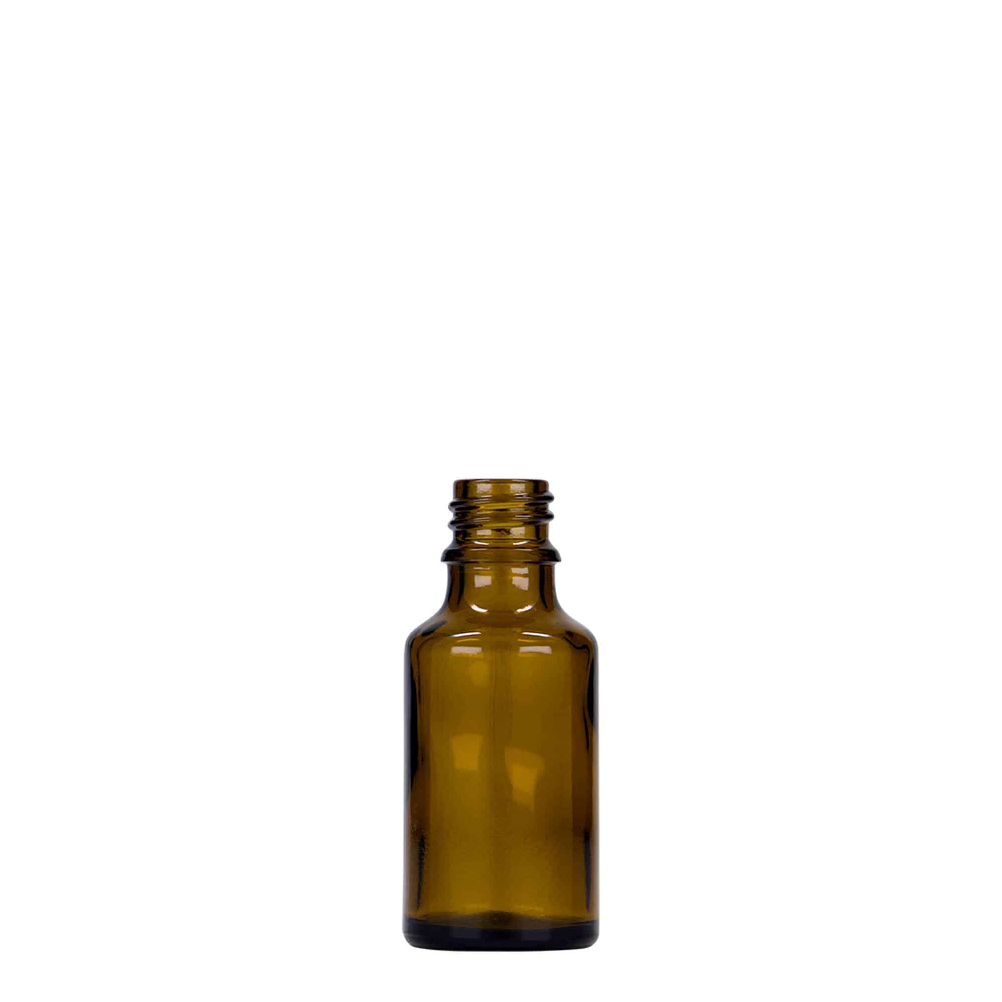 25 ml sticlă medicală, sticlă, maro, gura: DIN 18