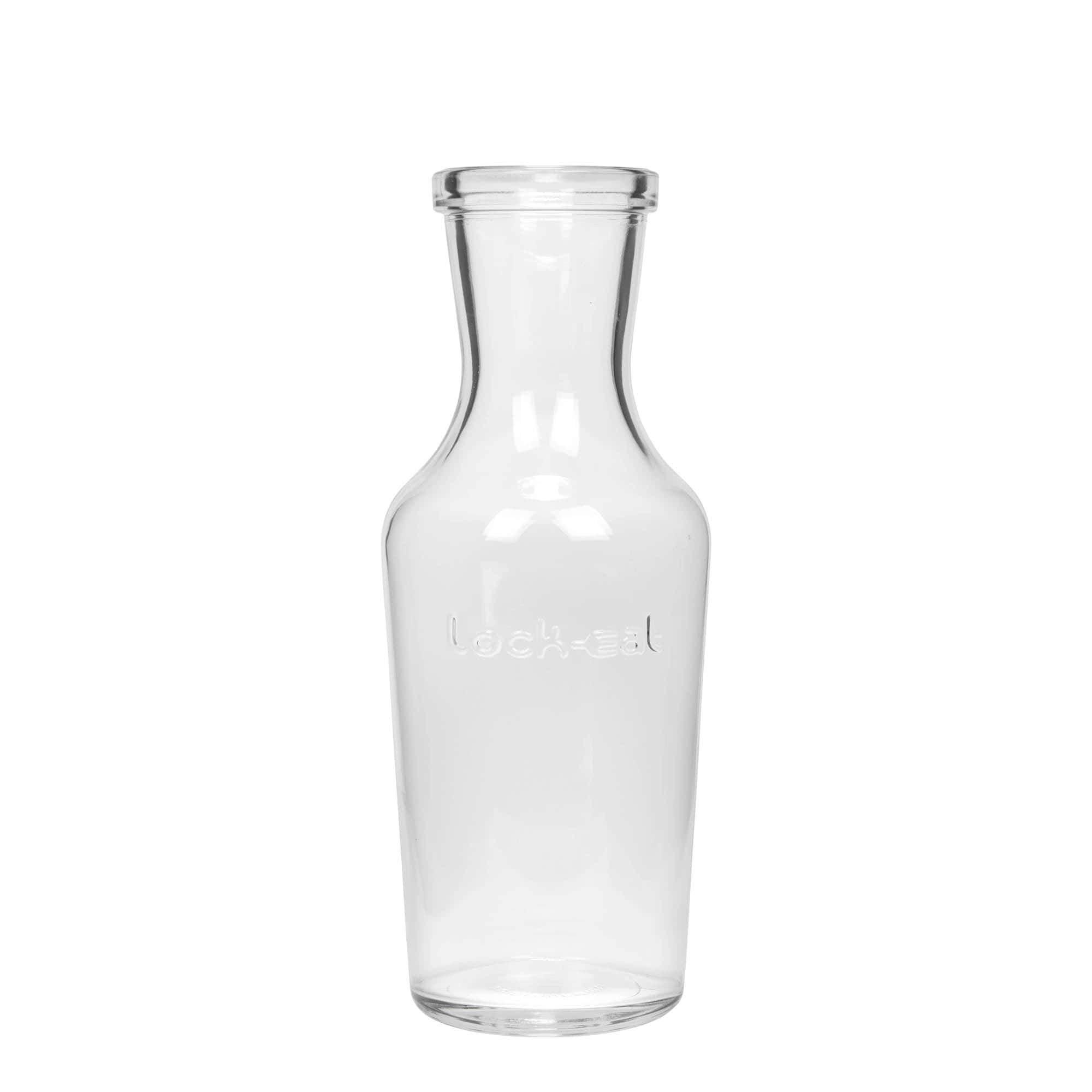 1.000 ml carafă de sticlă 'Lock-Eat', gură: închidere cu clemă metalică