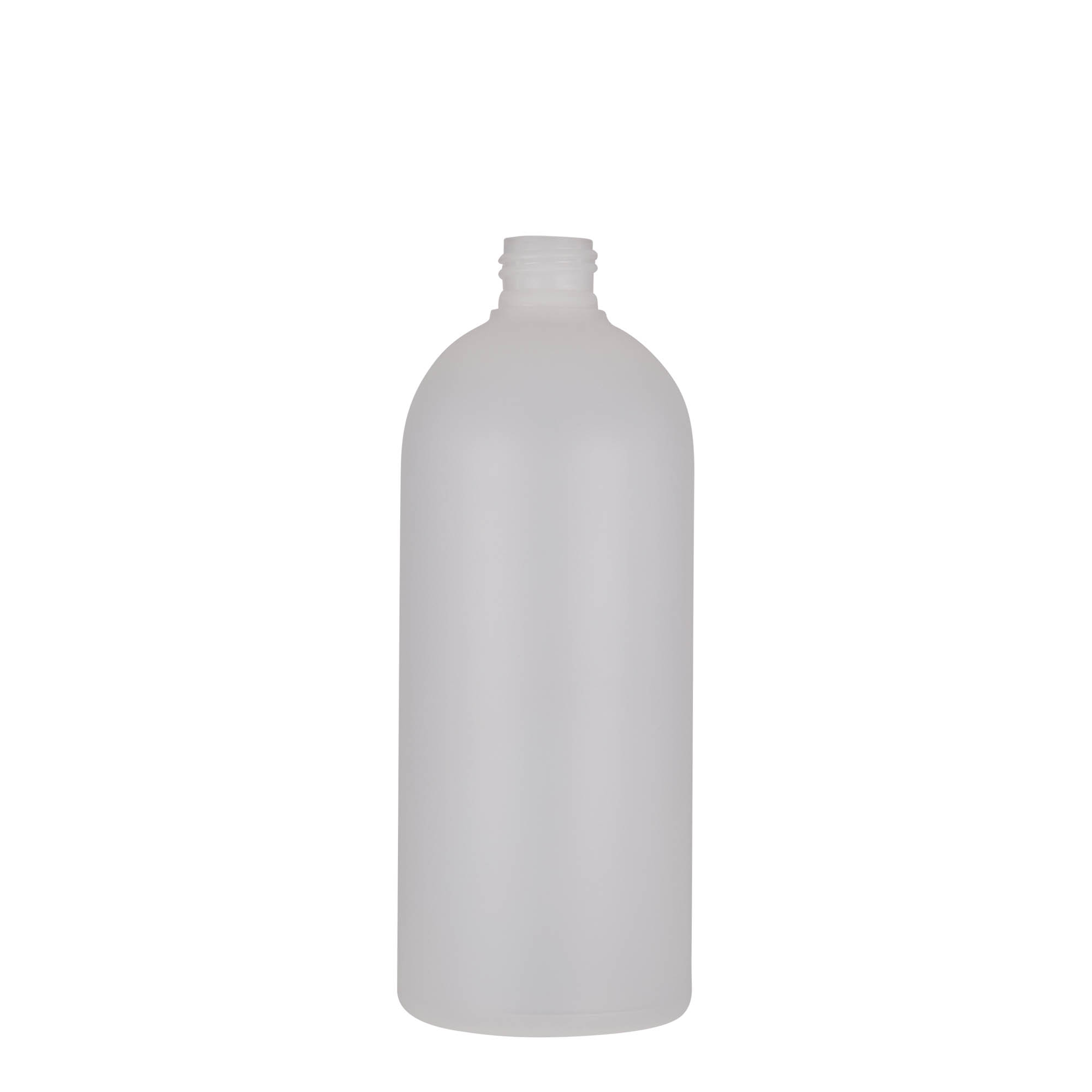 Flacon din plastic de 500 ml „Tuffy”, HDPE, natural, gura: 24/410 Flacon din plastic de 500 ml „Tuffy”, HDPE, natural, gura: 24/410