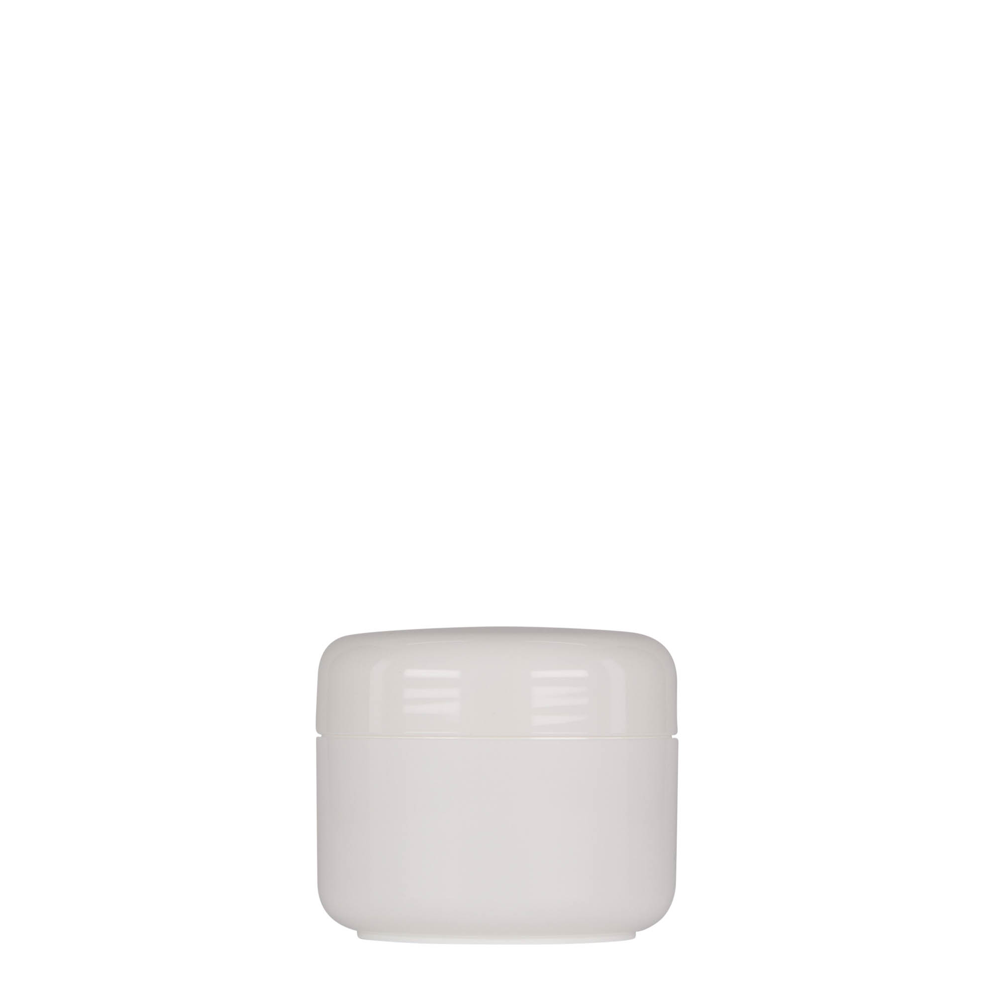 50 ml cutie din plastic „Bianca”, PP, alb, gura: capac cu filet 50 ml cutie din plastic „Bianca”, PP, alb, gura: capac cu filet