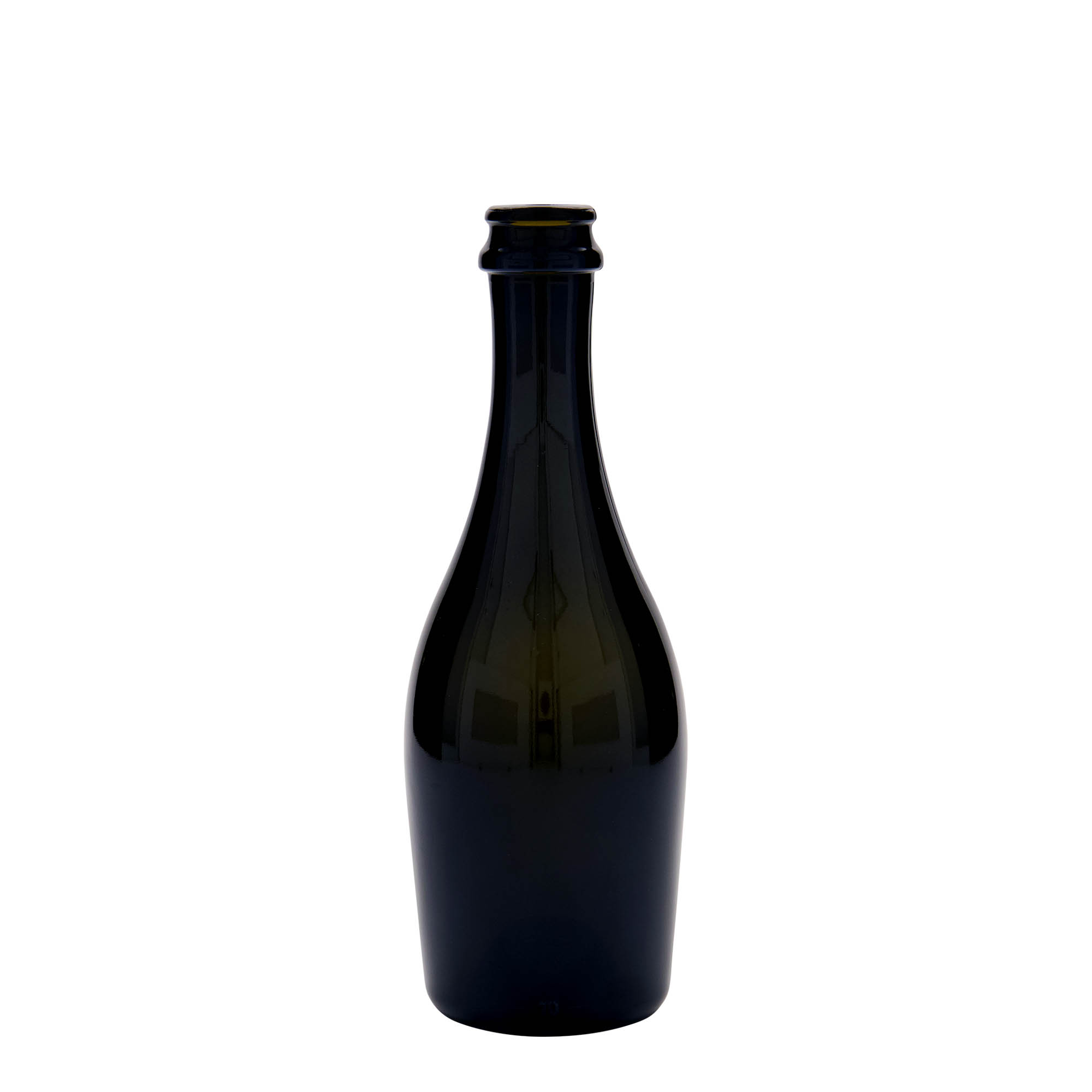 Sticlă de șampanie 330 ml „Carmen”, sticlă, verde antic, gât: capac tip coroană