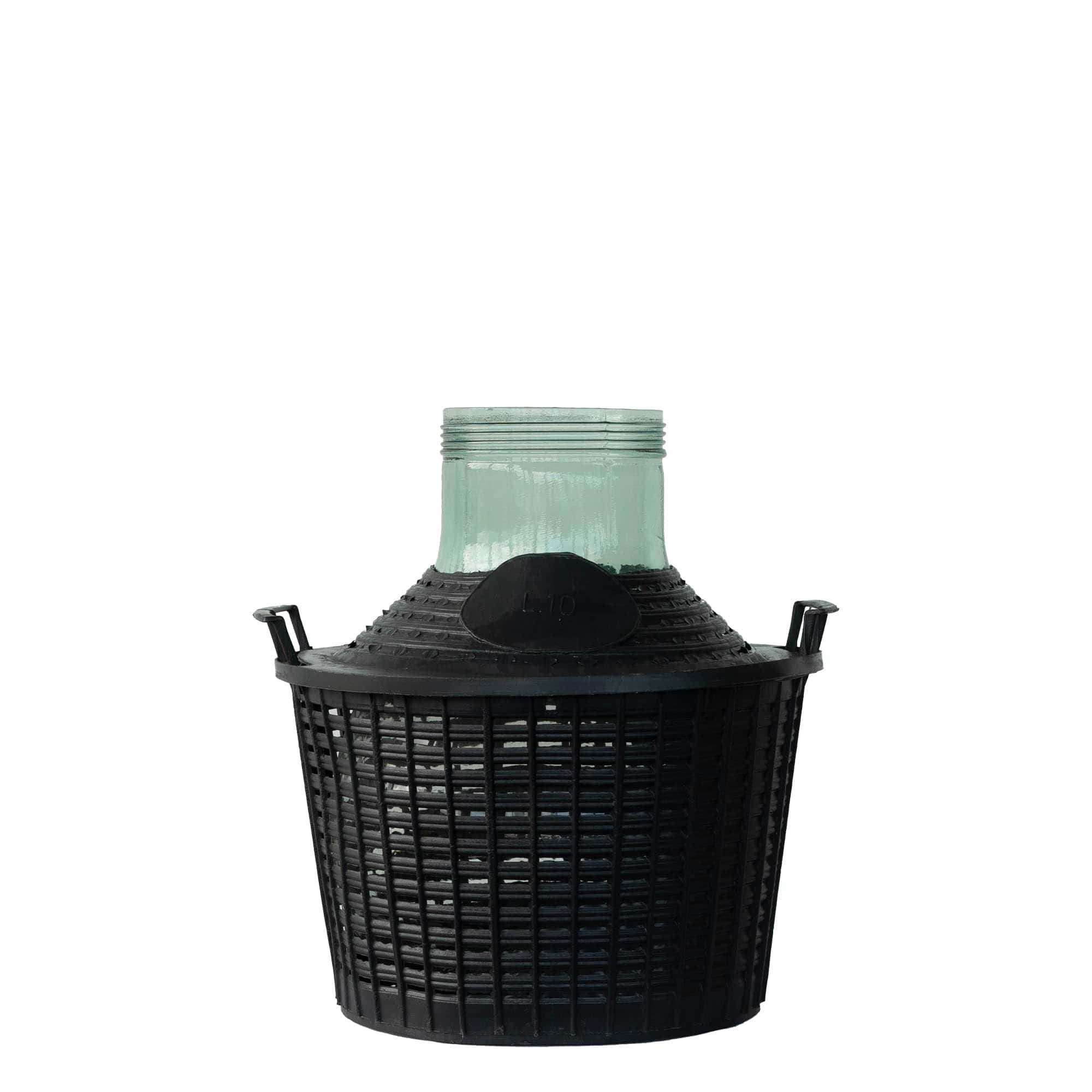 Butelie balon de 10 l, gât larg, sticlă, deschidere: capac cu filet