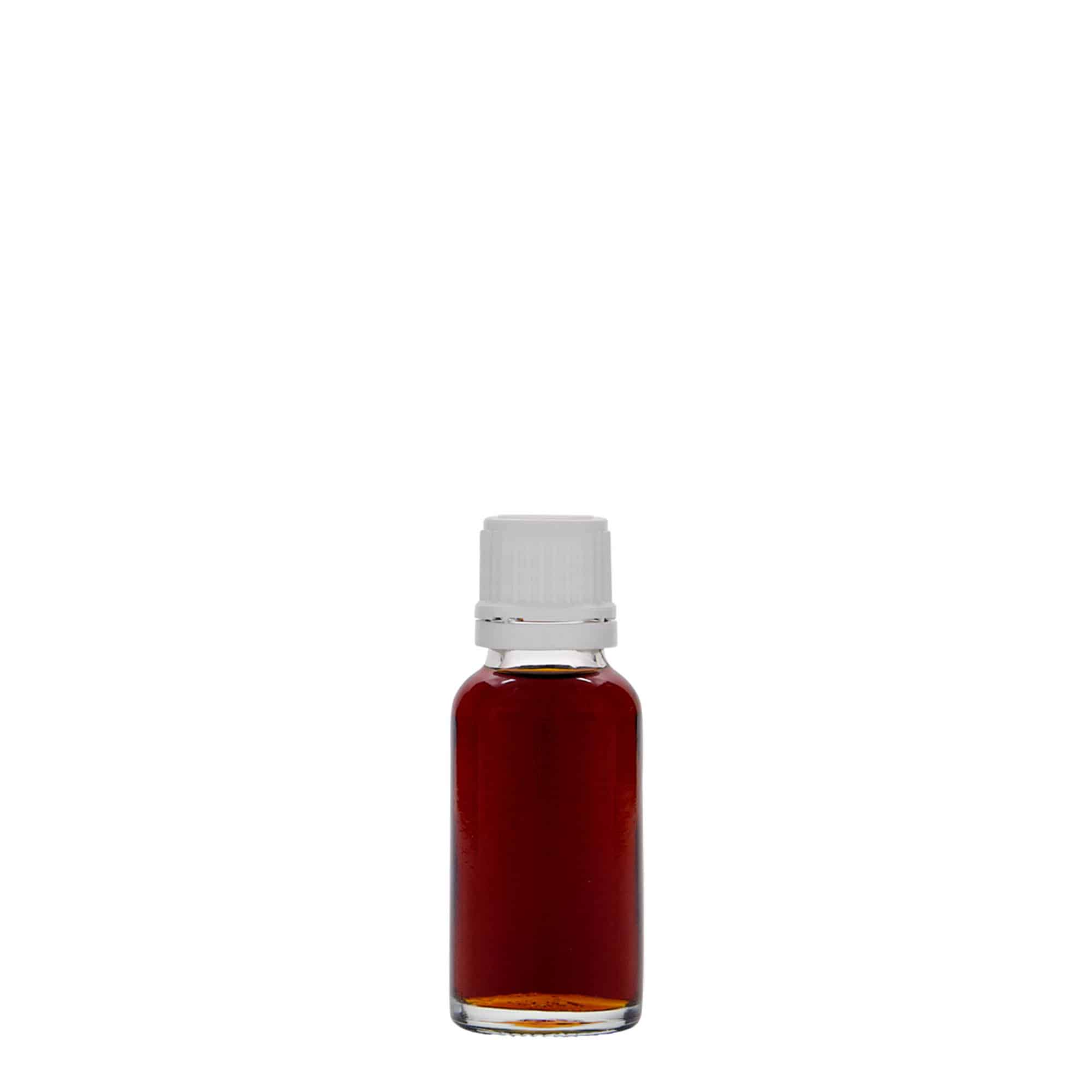 Flacon medical de 20 ml, sticlă, gura: DIN 18